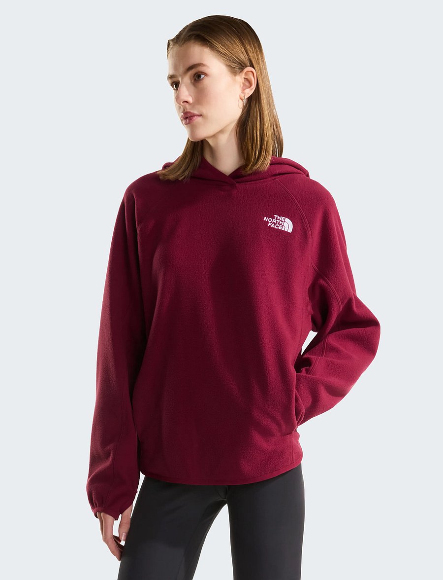 The North Face - W OXARA HOODED FLEECE - sweatshirts - burgundy crush - 0
