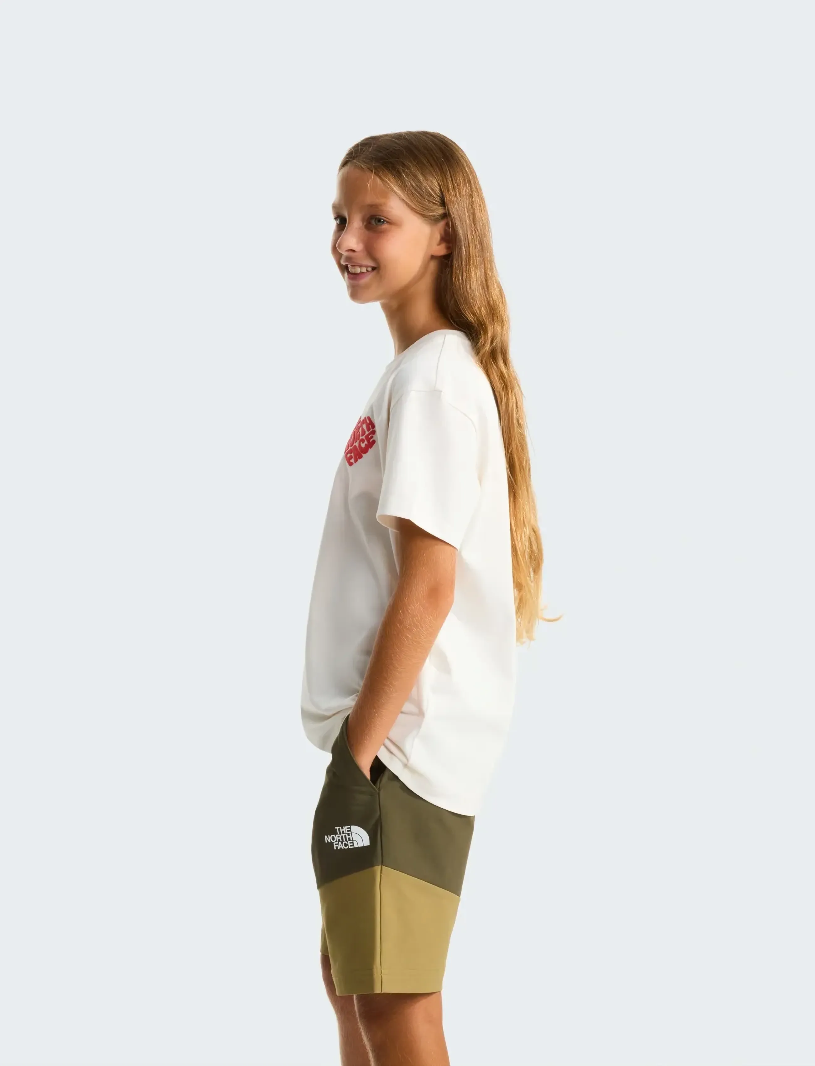 The North Face - G BRAND PROUD RELAXED SS TEE - kortærmede t-shirts - white dune - 4