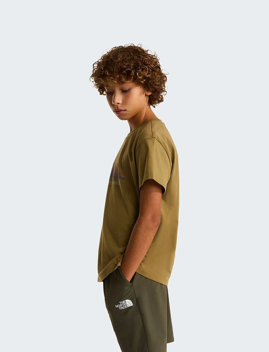 The North Face - B MOUNTAIN NIGHT RELAXED SS TEE - short-sleeved t-shirts - cedar - 4
