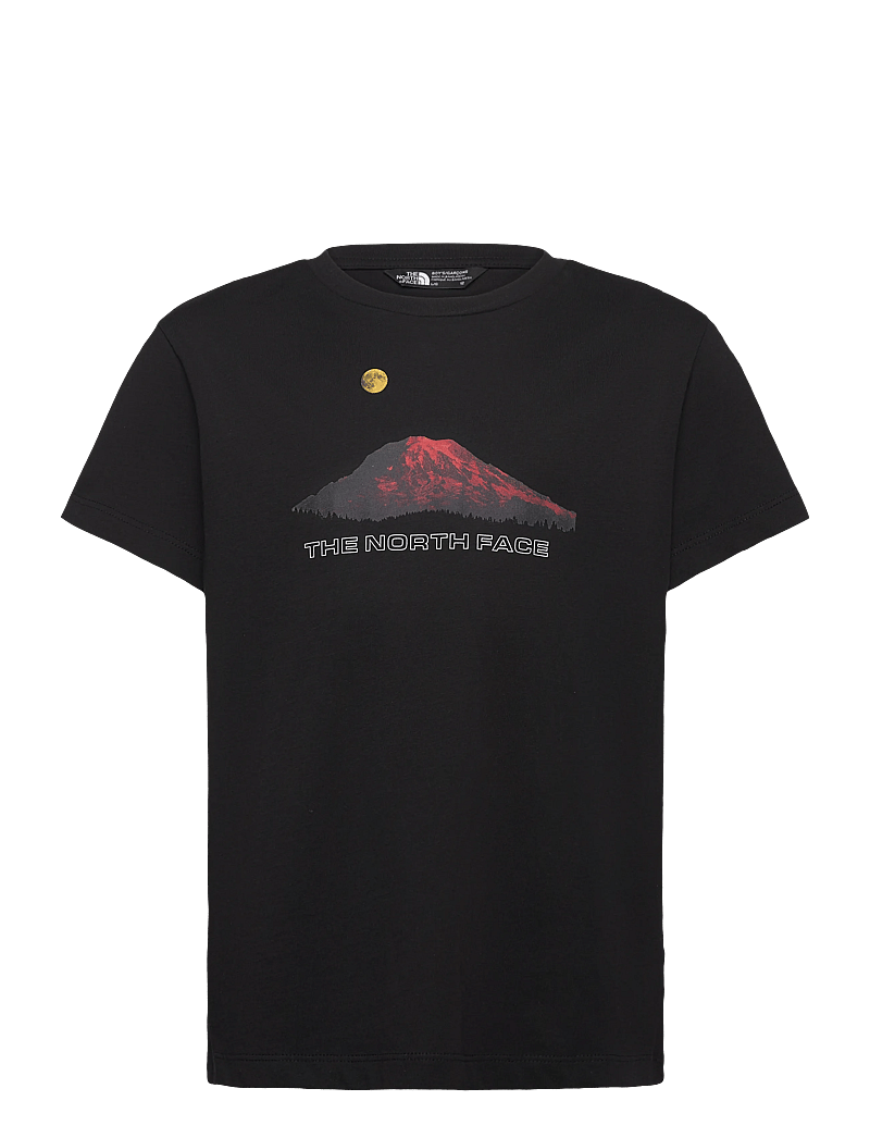 The North Face - B MOUNTAIN NIGHT RELAXED SS TEE - kortærmede t-shirts - tnf black - 1