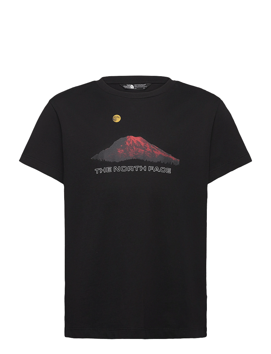 The North Face - B MOUNTAIN NIGHT RELAXED SS TEE - short-sleeved t-shirts - tnf black - 1