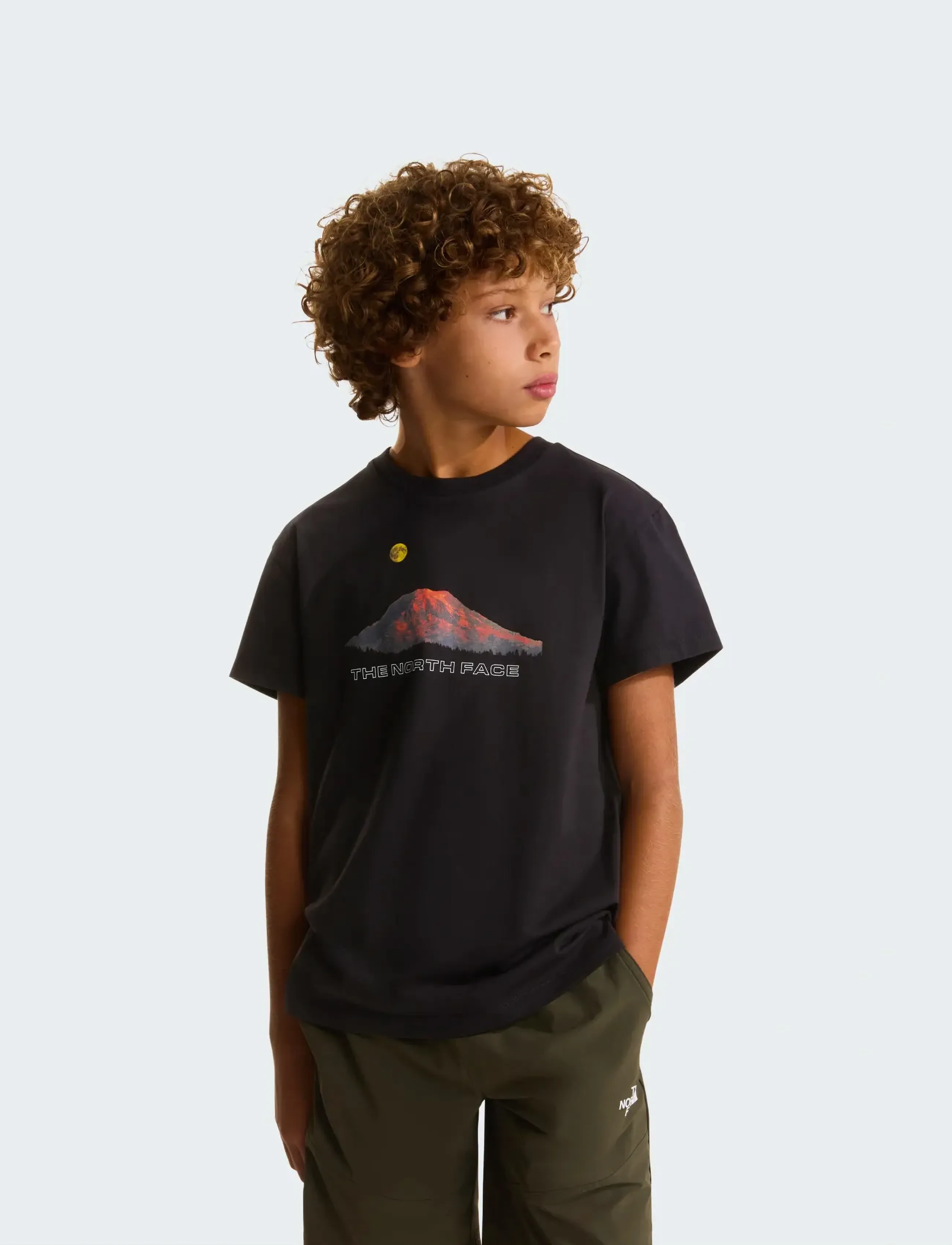 The North Face B MOUNTAIN NIGHT RELAXED SS TEE - Kortærmede T-shirts - TNF BLACK / black