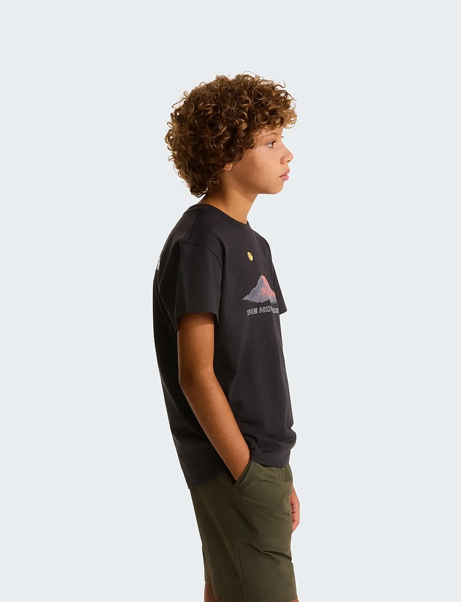 The North Face - B MOUNTAIN NIGHT RELAXED SS TEE - short-sleeved t-shirts - tnf black - 4