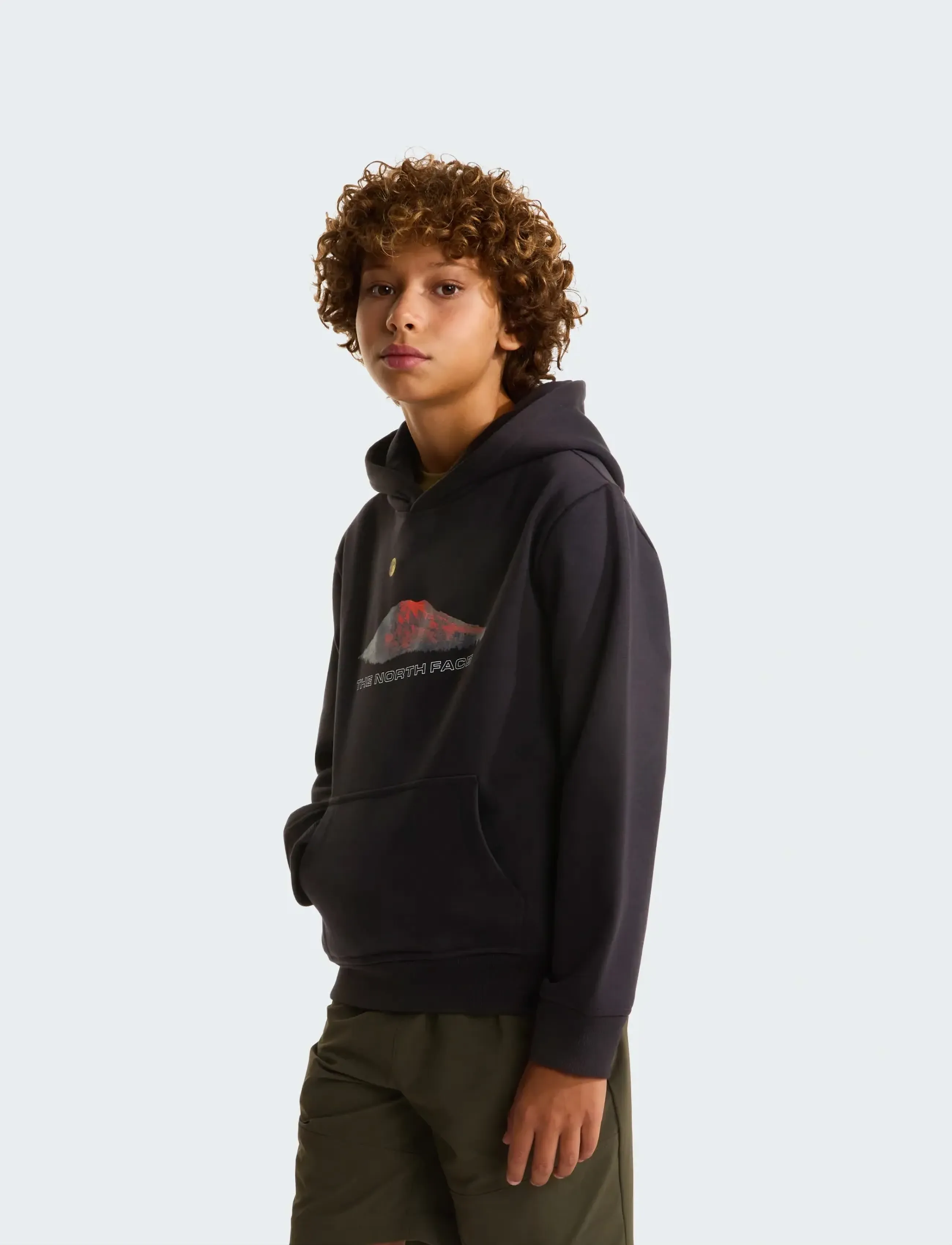 The North Face B MOUNTAIN NIGHT RELAXED HOODIE - Överdelar - TNF BLACK / black