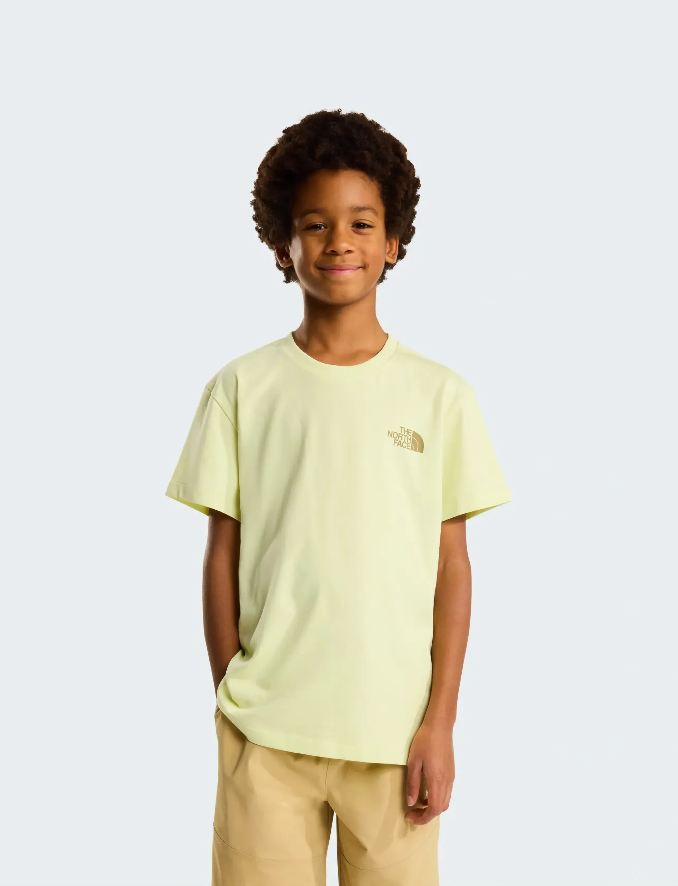 The North Face - TEEN VOYAGE RELAXED SHORT SLEEVE TEE - kurzärmelig - lemon mist - 3