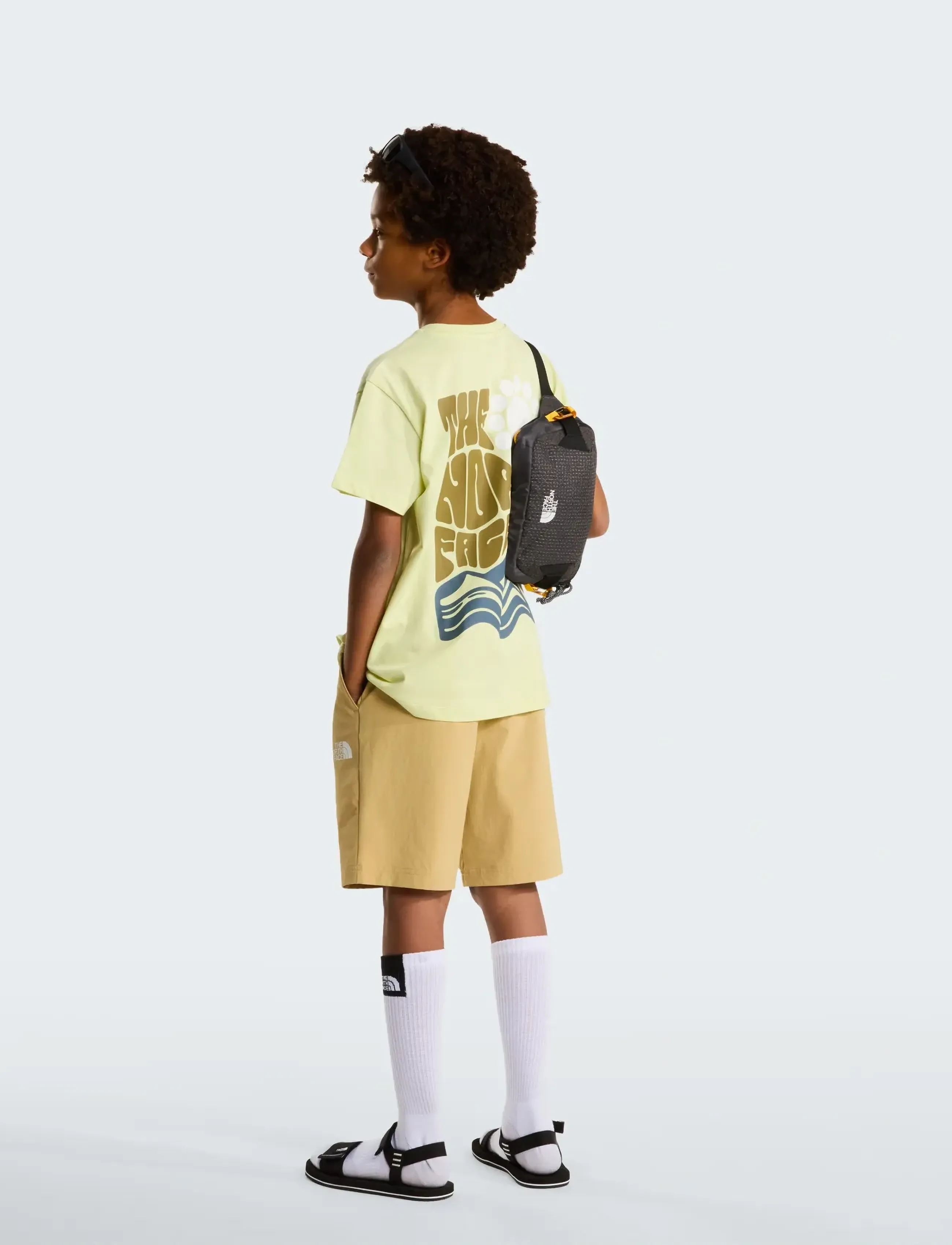 The North Face - TEEN VOYAGE RELAXED SHORT SLEEVE TEE - kurzärmelig - lemon mist - 4