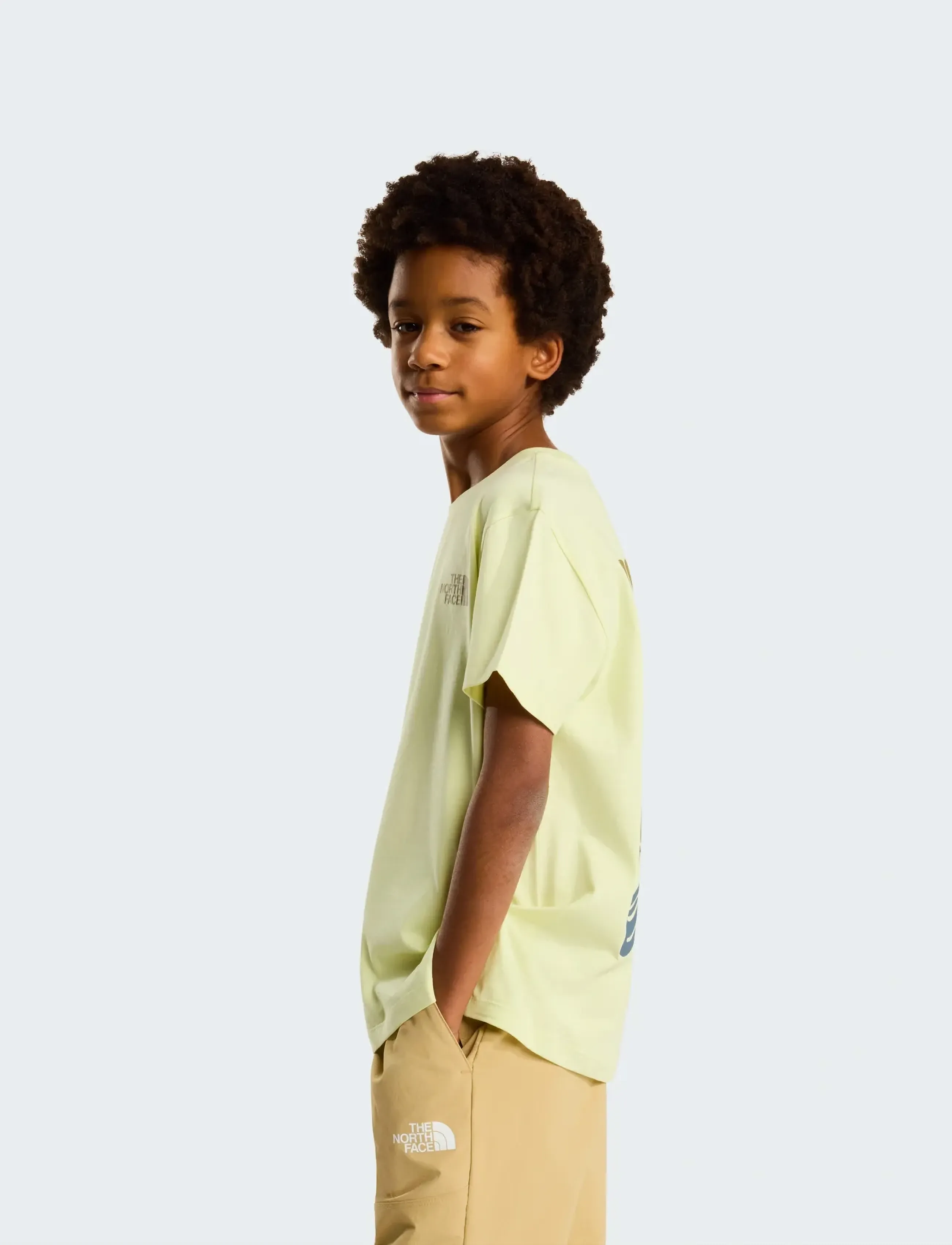 The North Face - TEEN VOYAGE RELAXED SHORT SLEEVE TEE - kurzärmelig - lemon mist - 5