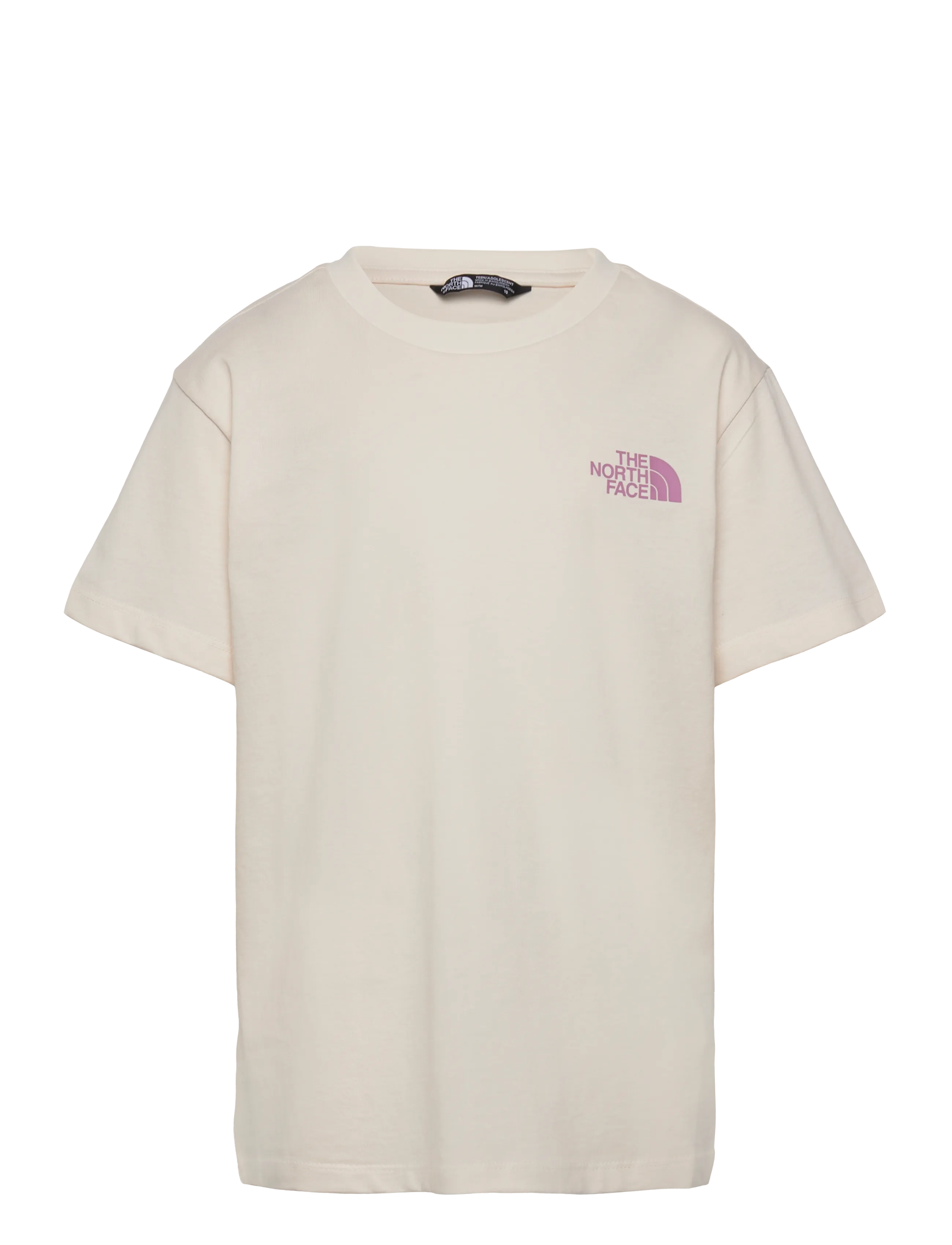 The North Face TEEN VOYAGE RELAXED SHORT SLEEVE TEE - Apģērbs - WHITE DUNE / cream