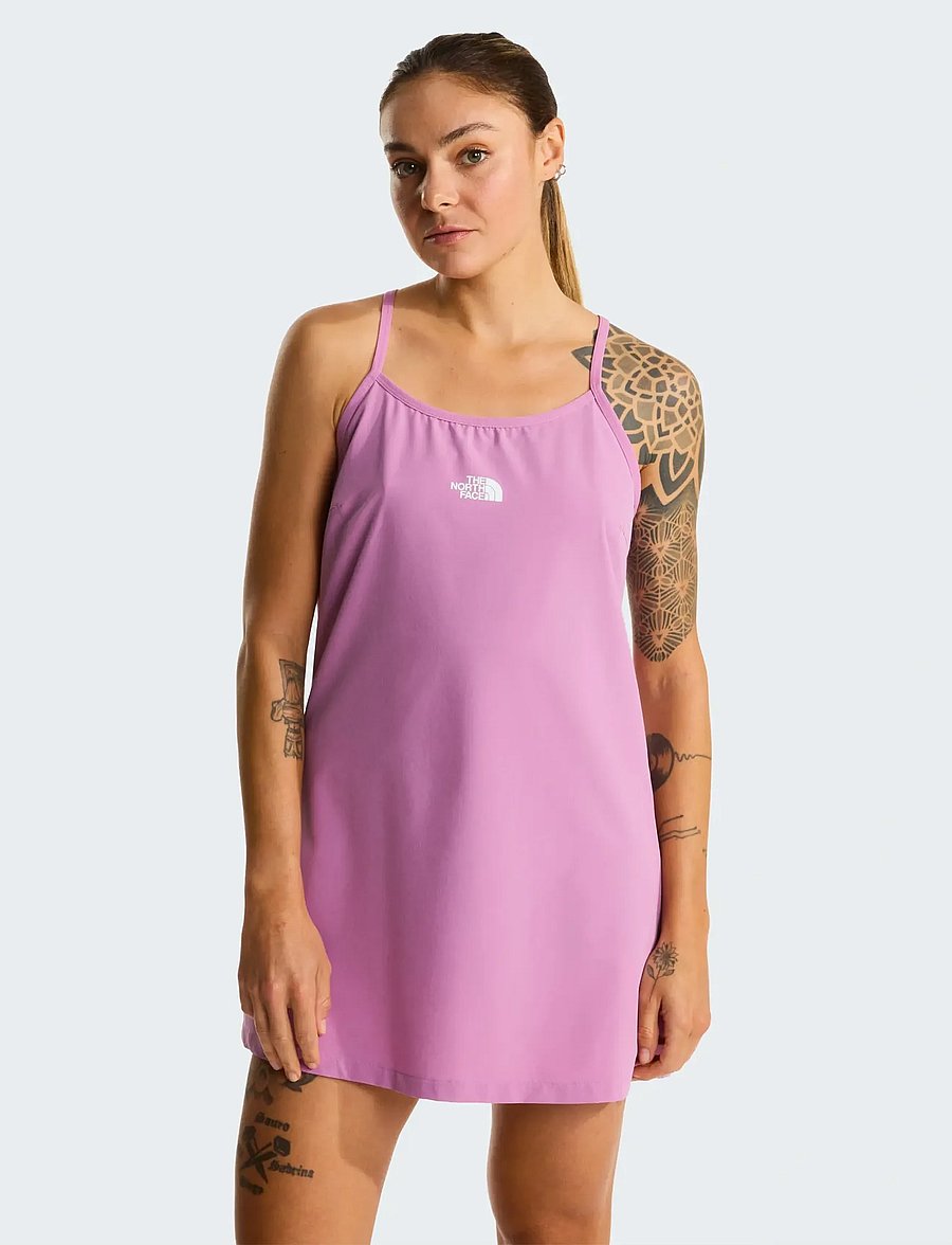 The North Face - W FLEX WOVEN 2in1 DRESS - kjoler & nederdele - hushed lavender - 0