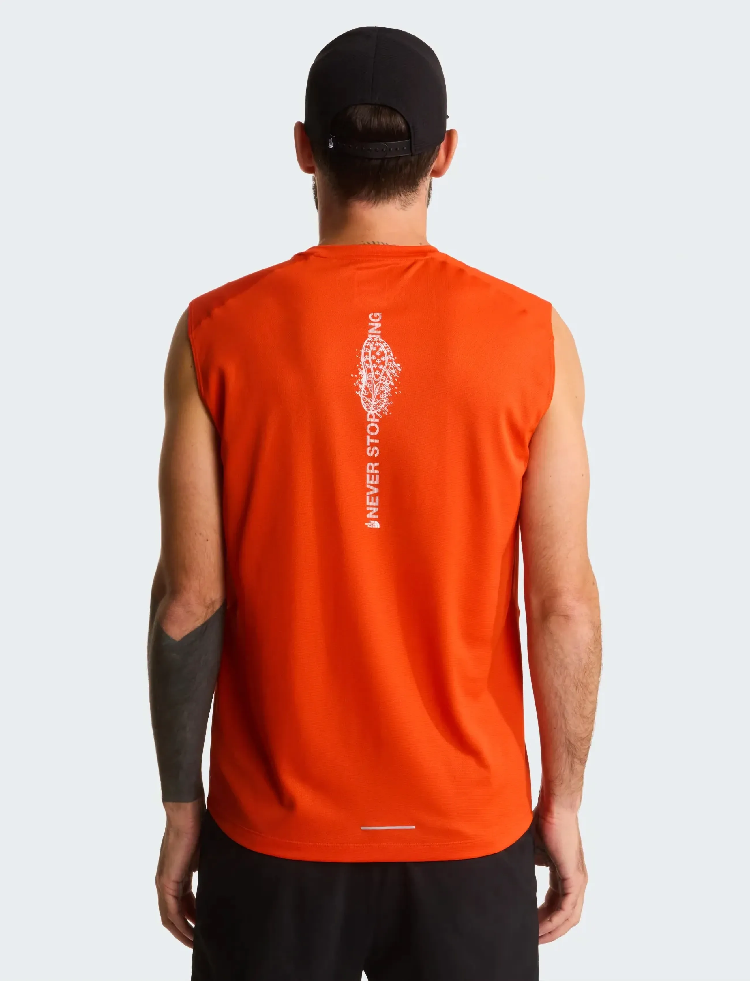 The North Face M LIGHTBRIGHT TANK - GRAPHIC - Tank Tops - LAVA RED / orange