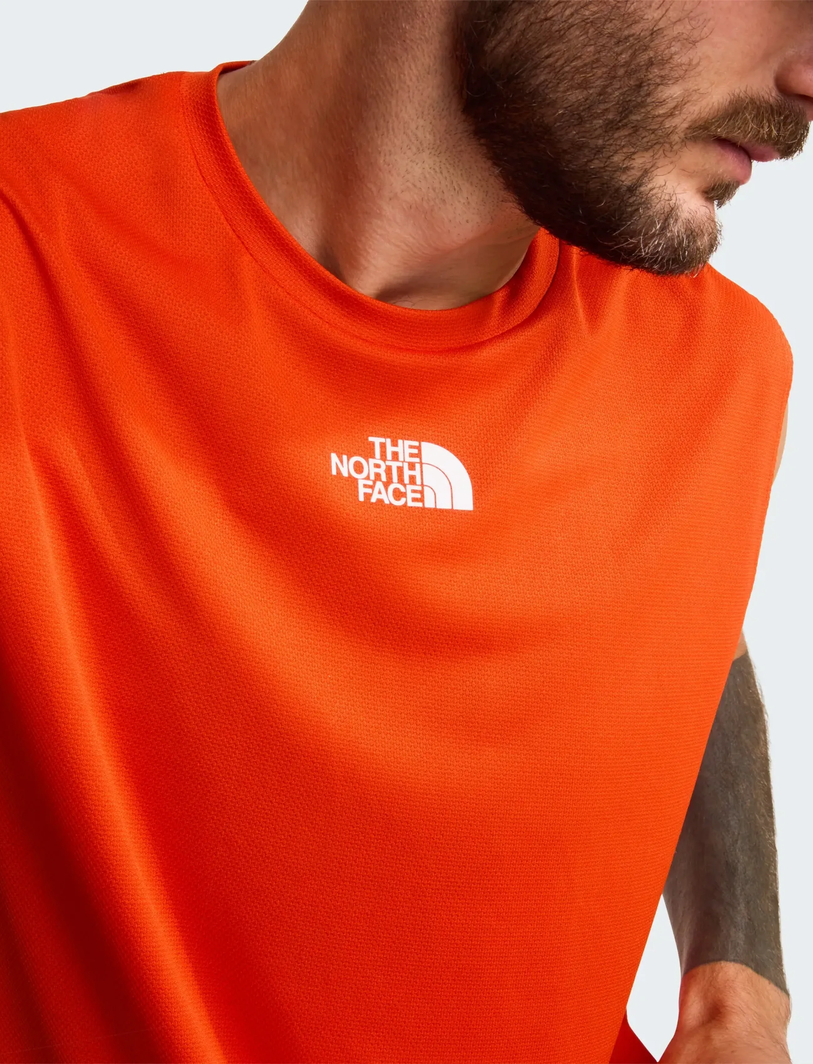 The North Face M LIGHTBRIGHT TANK - GRAPHIC - Streetstyle - LAVA RED / orange