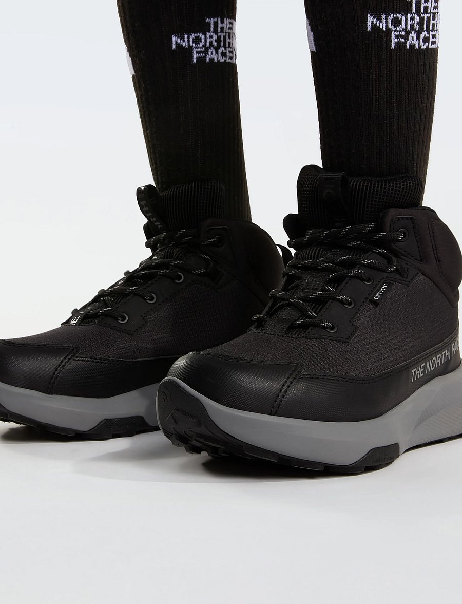 The North Face - Y FASTPACK II MID WP - high-top sneakers - tnf black/concrete - 0