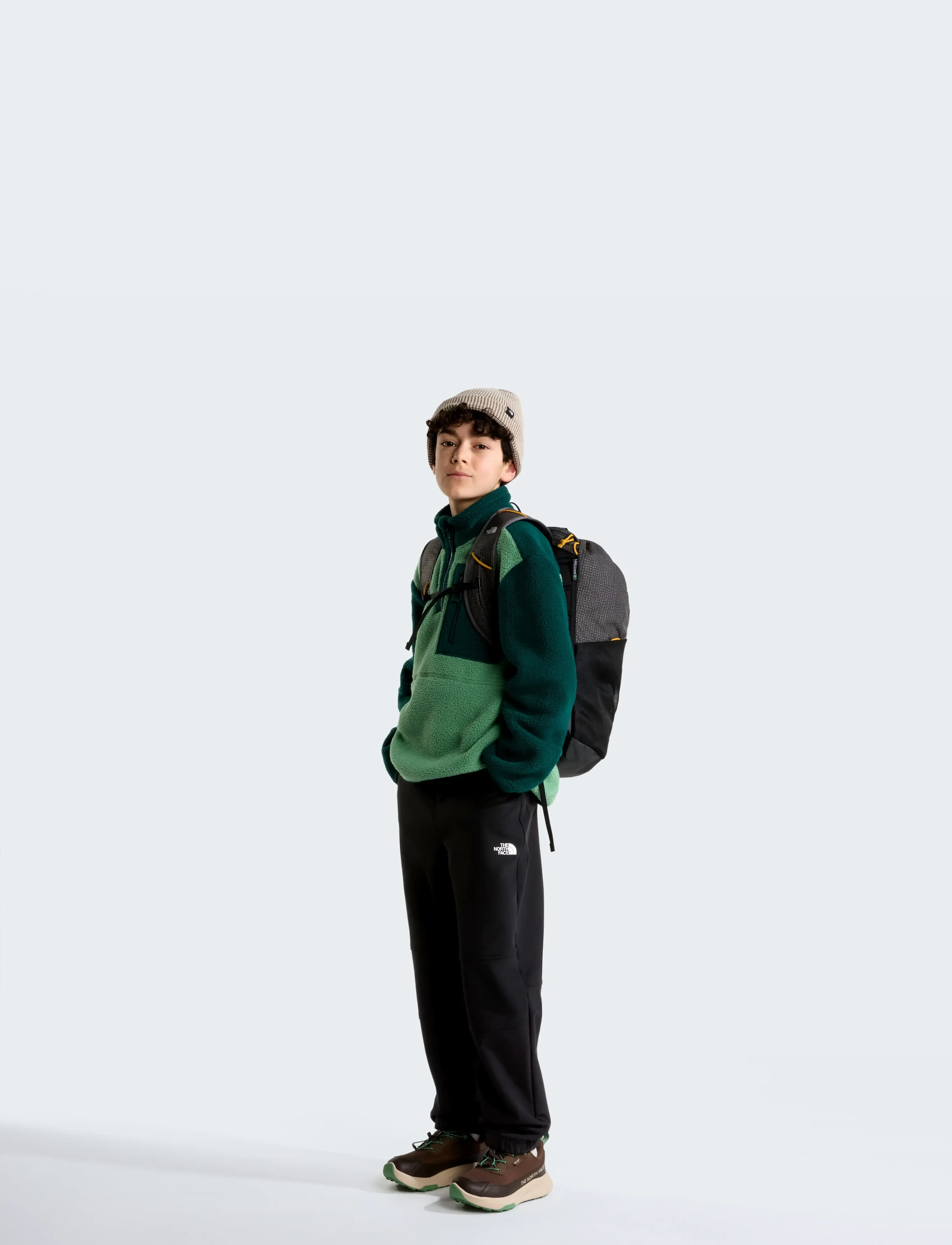 The North Face - Y FASTPACK II WP - running shoes - smokey brown/dark chest - 5