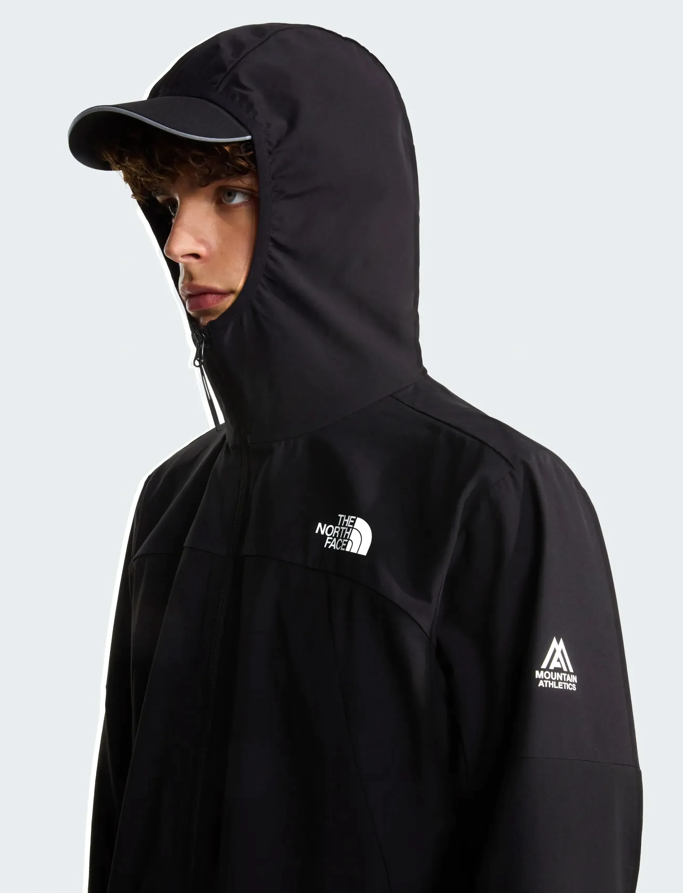 The North Face M MOUNTAIN ATHLETICS USHBA HOODED JACKET - Streetstyle - TNF BLACK / black