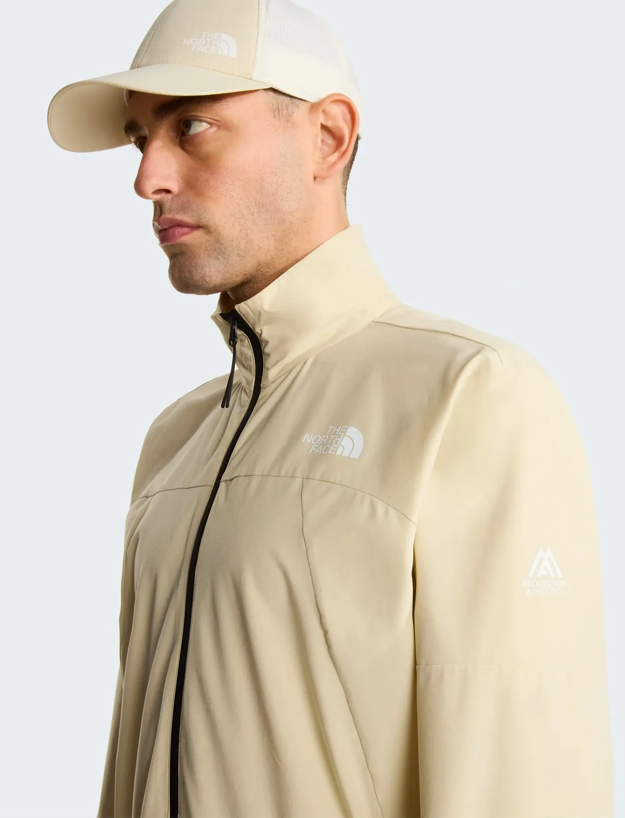 The North Face M MOUNTAIN ATHLETICS USHBA TRACK JACKET - Jacken - DESERT STONE / black