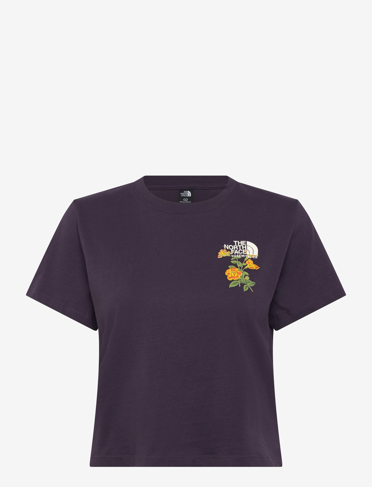 The North Face - W FLORA EMBRO REGULAR SHORT SLEEVE TEE-G - alussärgid ja t-särgid - endless dusk - 1