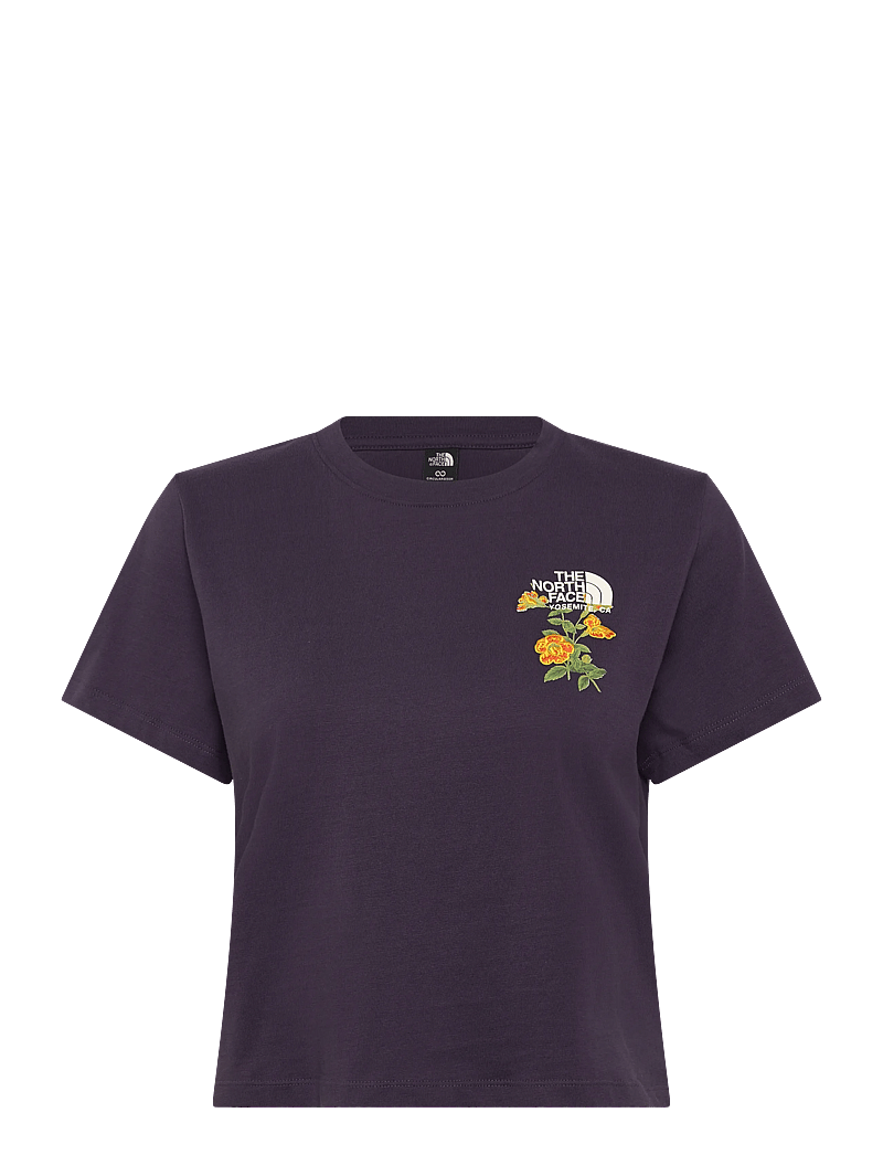 The North Face - W FLORA EMBRO REGULAR SHORT SLEEVE TEE-G - alussärgid ja t-särgid - endless dusk - 1