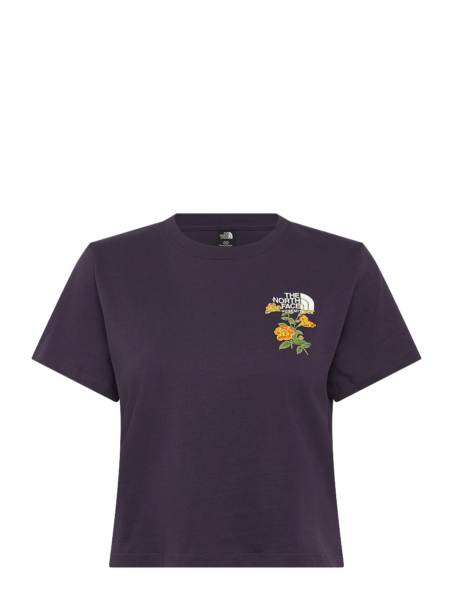 The North Face - W FLORA EMBRO REGULAR SHORT SLEEVE TEE-G - t-shirts - endless dusk - 1