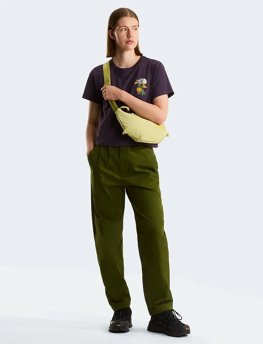 The North Face - W FLORA EMBRO REGULAR SHORT SLEEVE TEE-G - t-shirts - endless dusk - 3