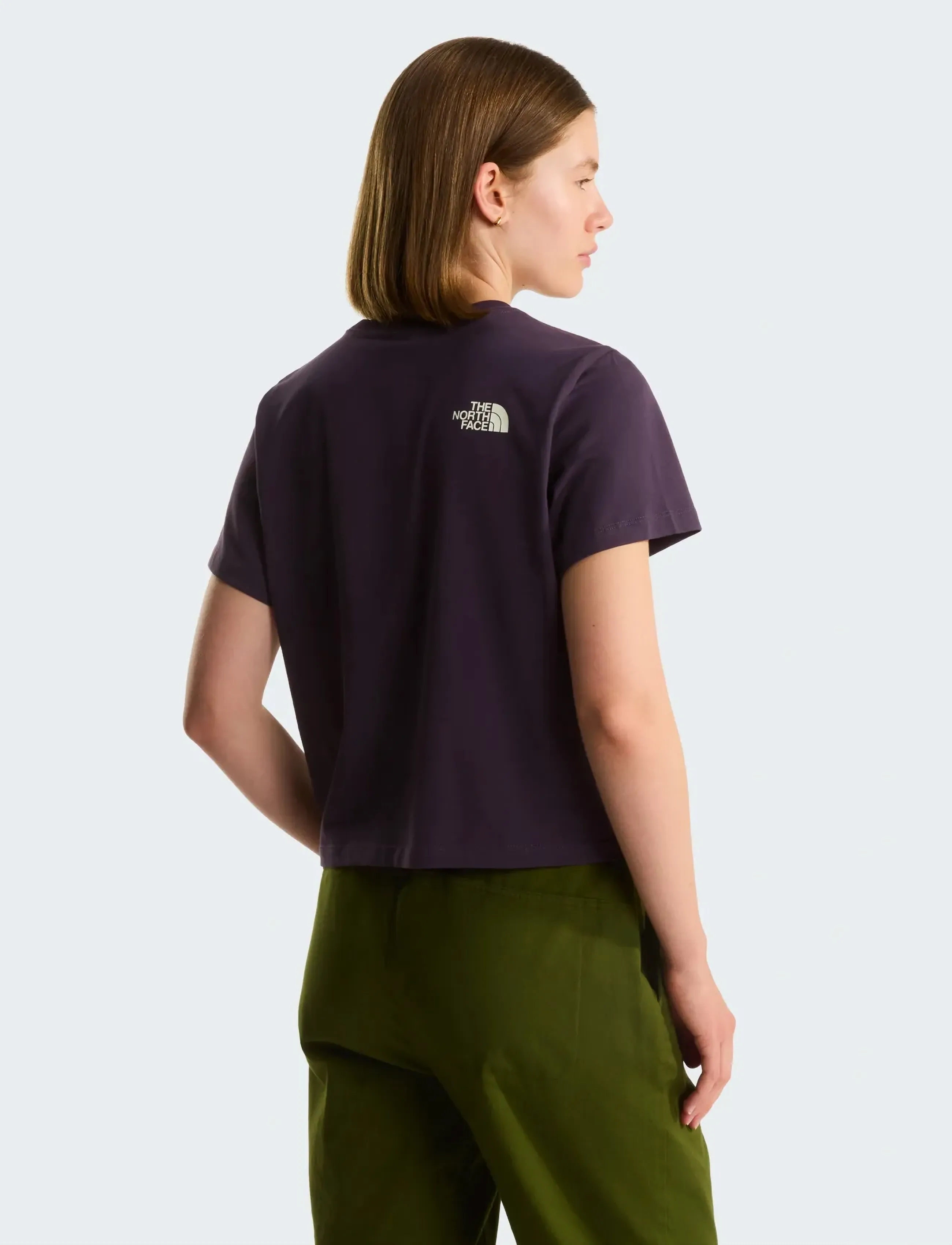 The North Face - W FLORA EMBRO REGULAR SHORT SLEEVE TEE-G - t-shirts - endless dusk - 5