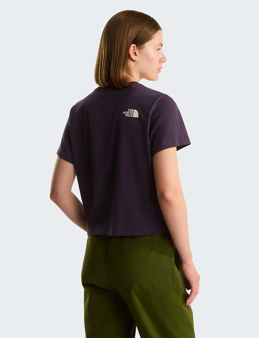 The North Face - W FLORA EMBRO REGULAR SHORT SLEEVE TEE-G - t-shirts - endless dusk - 5