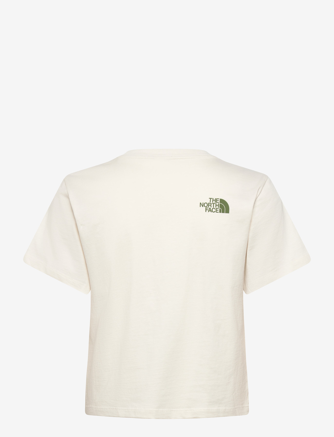 The North Face - W FLORA EMBRO REGULAR SHORT SLEEVE TEE-G - t-shirts - white dune - 2