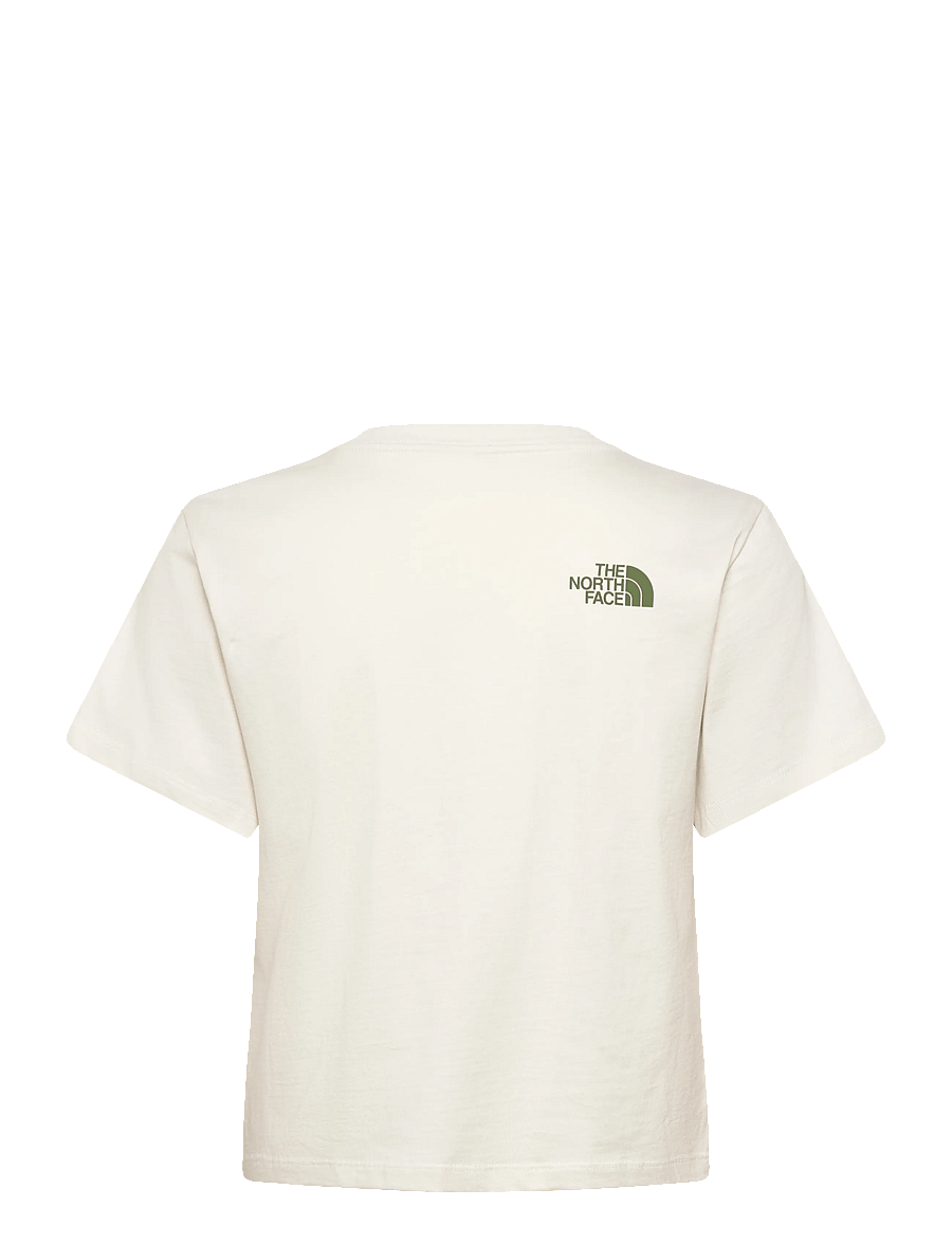 The North Face - W FLORA EMBRO REGULAR SHORT SLEEVE TEE-G - t-shirts - white dune - 2