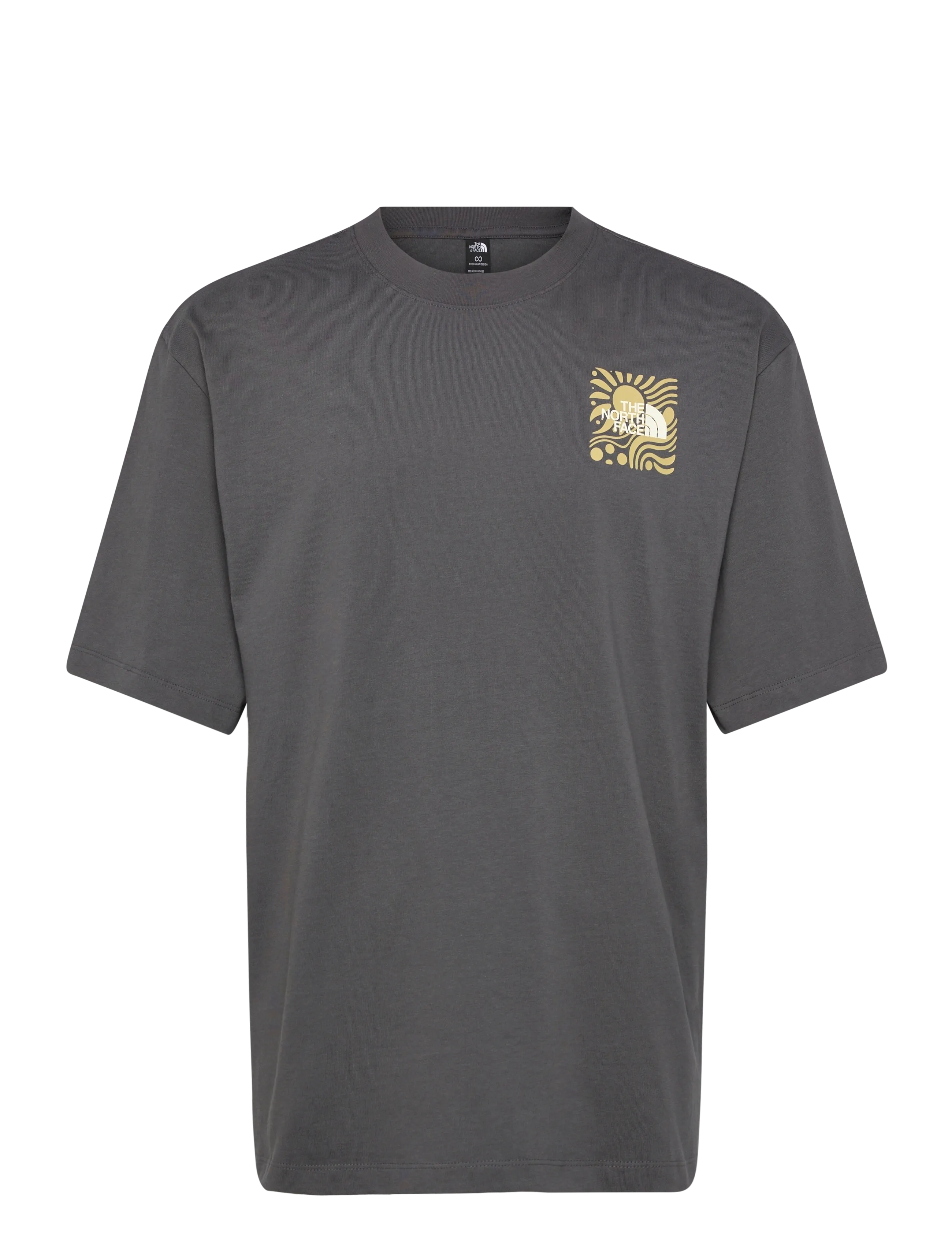 The North Face M SUN OVERSIZE SHORT SLEEVE TEE-GRAPHIC - T-shirts - ANTHRACITE GREY / grey