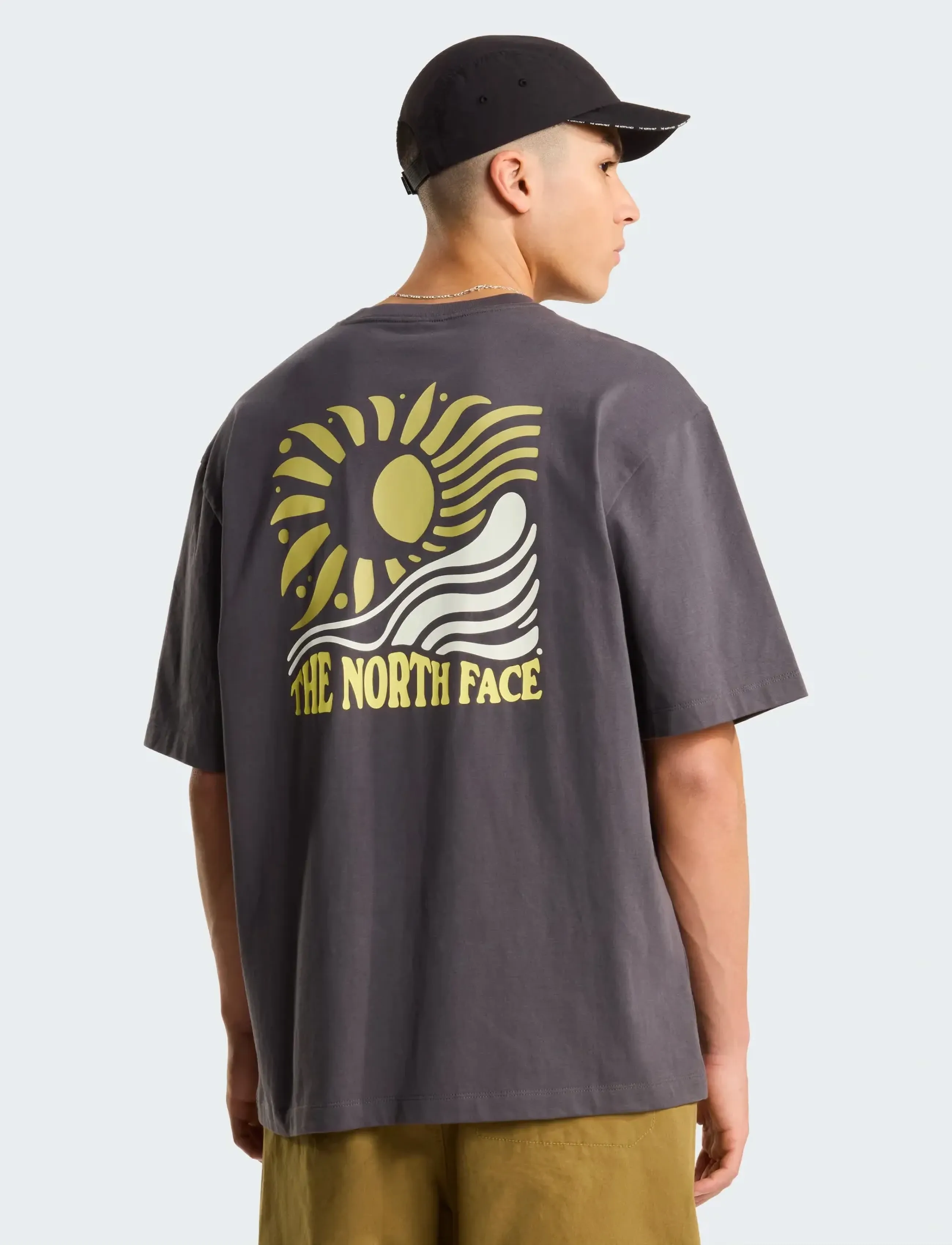 The North Face M SUN OVERSIZE SHORT SLEEVE TEE-GRAPHIC - Nach Stil kaufen - ANTHRACITE GREY / grey