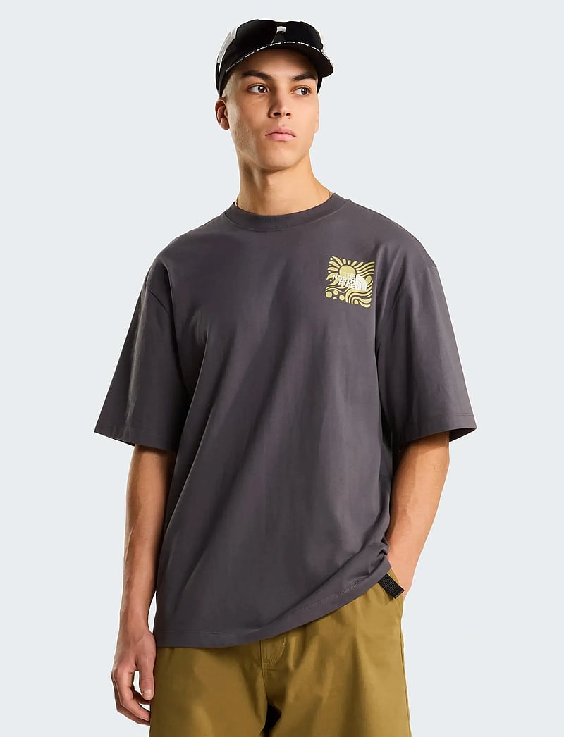 The North Face - M SUN OVERSIZE SHORT SLEEVE TEE-GRAPHIC - oberteile & t-shirts - anthracite grey - 3