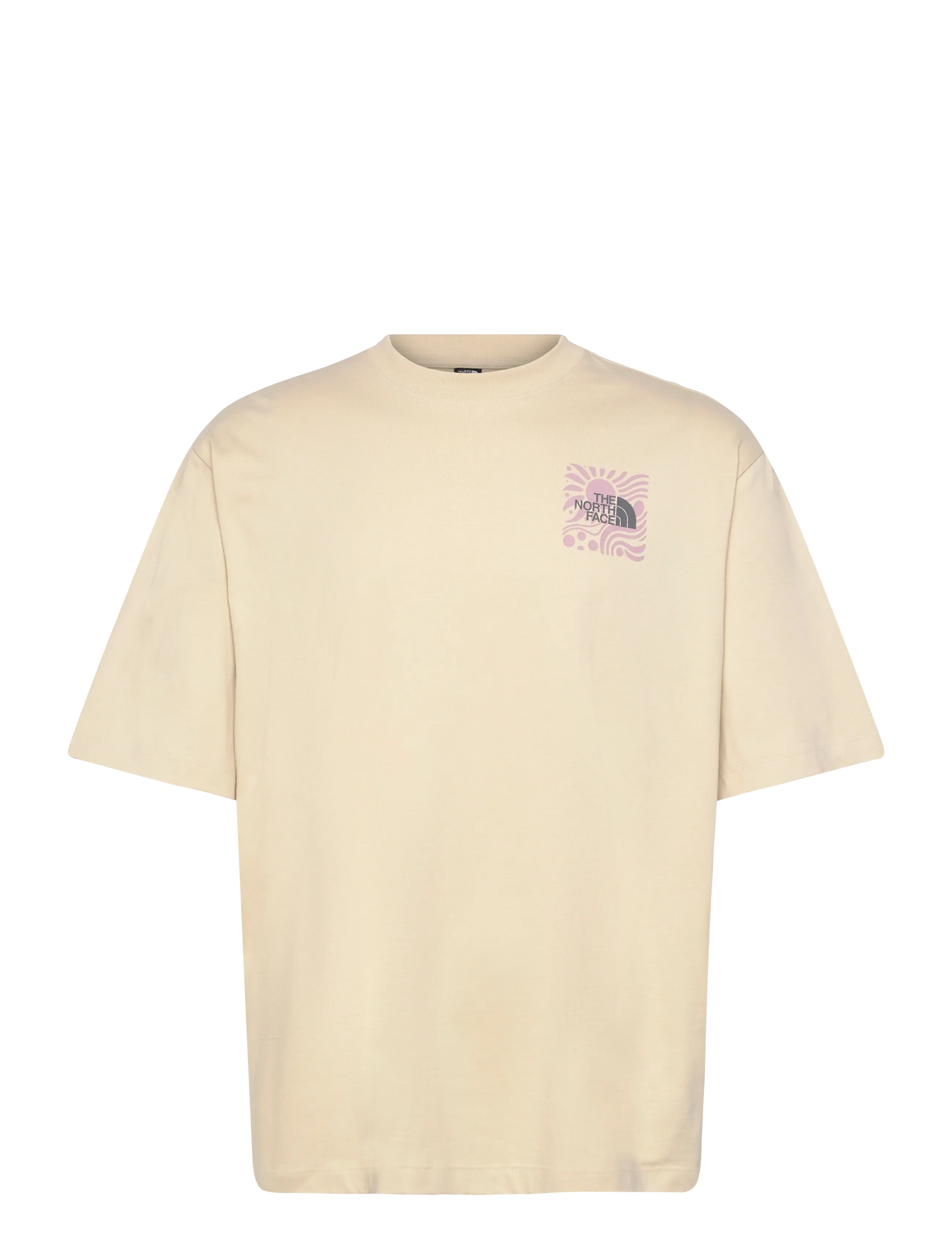 The North Face M SUN OVERSIZE SHORT SLEEVE TEE-GRAPHIC - Toppe & T-shirts - DESERT STONE / beige