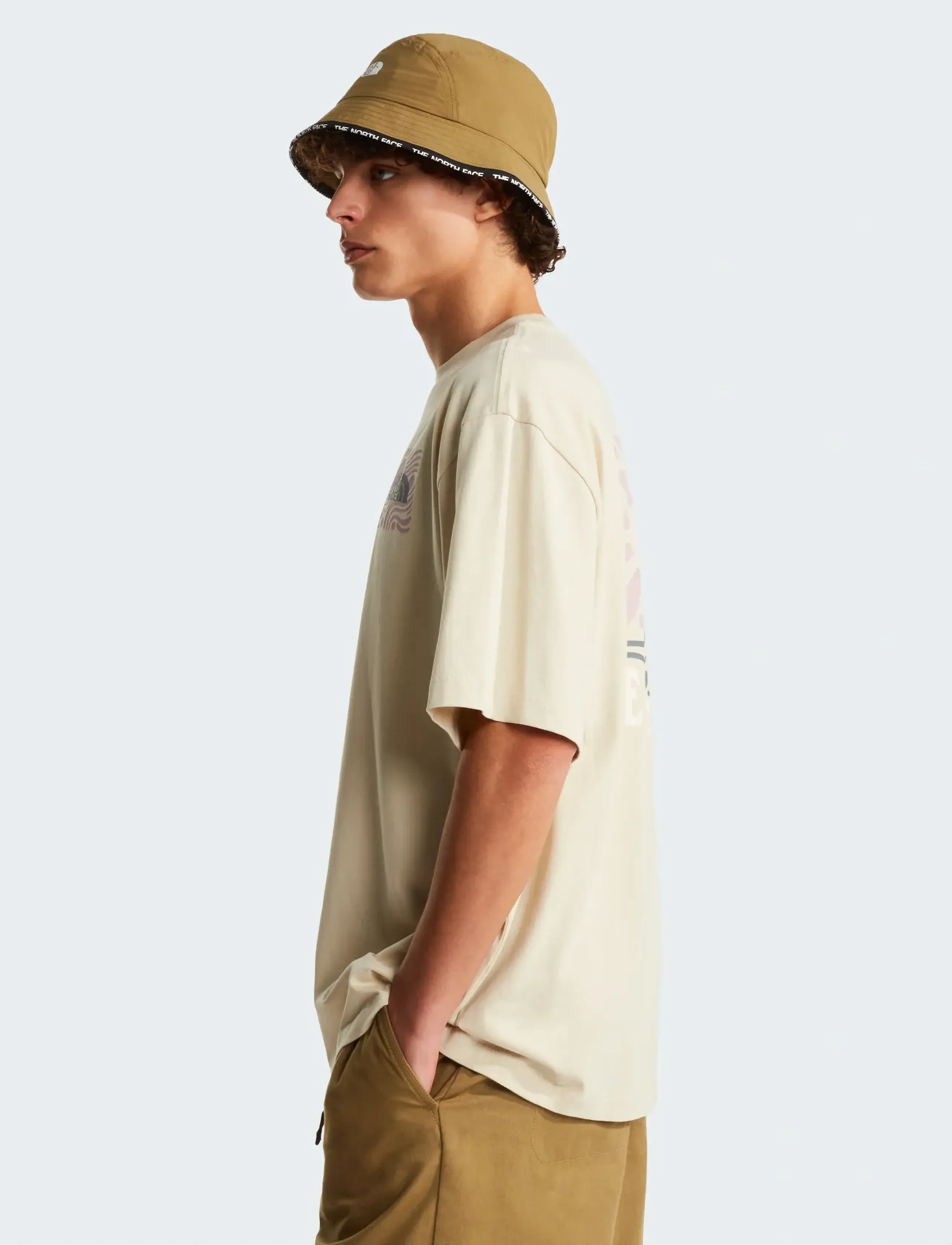 The North Face - M SUN OVERSIZE SHORT SLEEVE TEE-GRAPHIC - oberteile & t-shirts - desert stone - 5