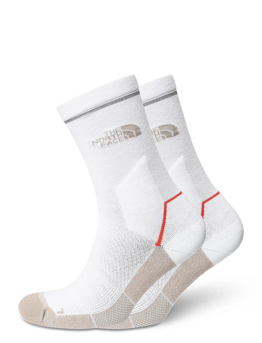The North Face - TRAIL RUN MERINO CREW SOCK - strümpfe - white dune/khaki stone - 0