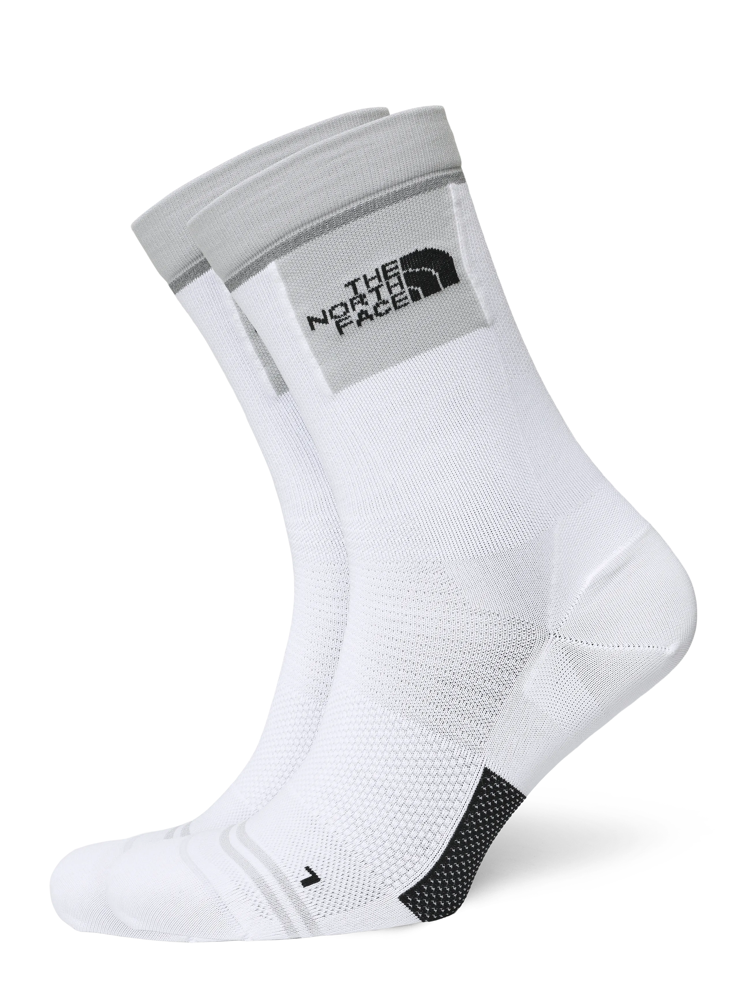 The North Face TRAIL RUN ULTRALIGHT CREW SOCK - Strümpfe - PEARL STONE/TNF WHITE / white