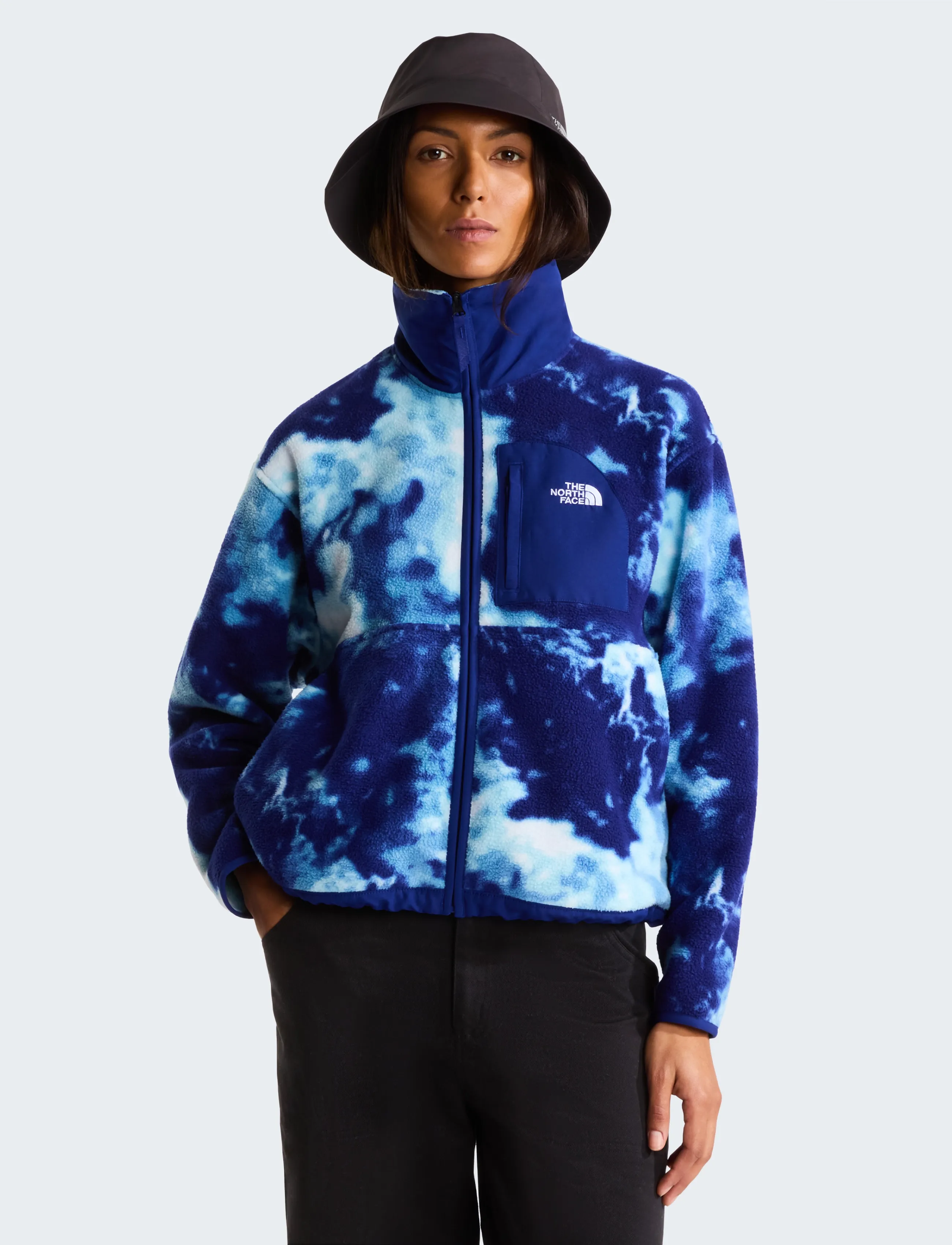 The North Face - W YUMIORI OFF PEAK FULL ZIP JACKET -PRNT - bold blue granitic rock - 0