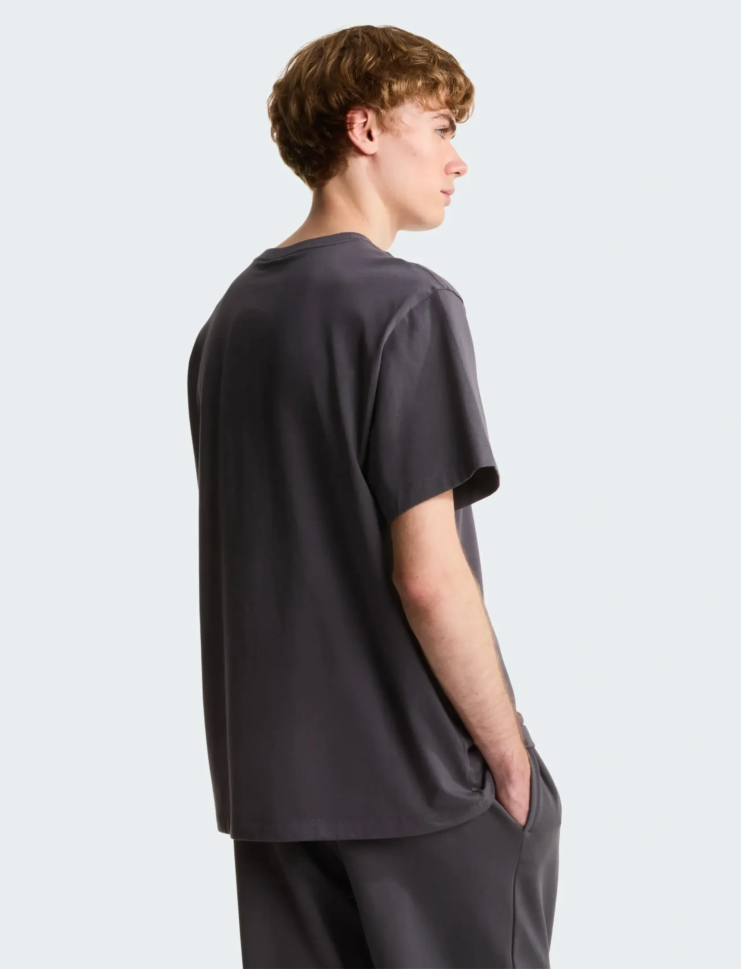 The North Face - M ESSENTIAL CENTER LOGO RELAXED SHORT SL - t-shirts - anthracite grey - 5