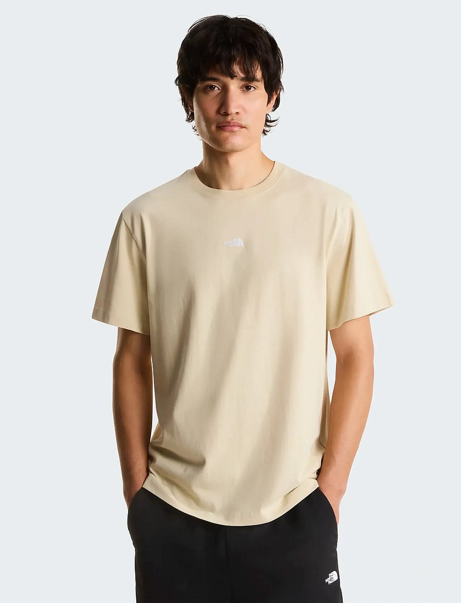 The North Face - M ESSENTIAL CENTER LOGO RELAXED SHORT SL - tops & t-shirts - desert stone - 0