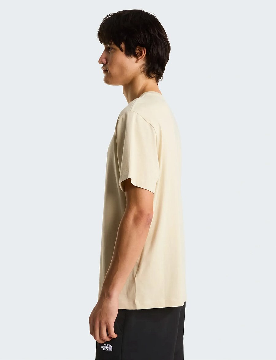 The North Face - M ESSENTIAL CENTER LOGO RELAXED SHORT SL - tops & t-shirts - desert stone - 4