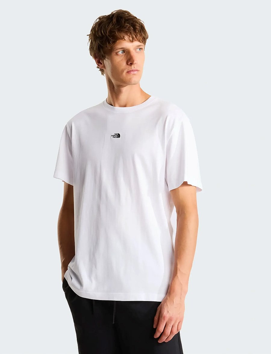 The North Face - M ESSENTIAL CENTER LOGO RELAXED SHORT SL - t-shirts - tnf white - 0