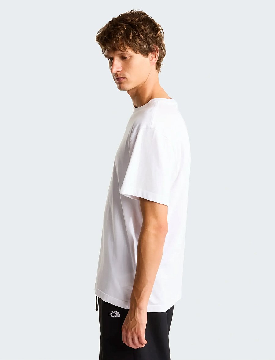The North Face - M ESSENTIAL CENTER LOGO RELAXED SHORT SL - t-shirts - tnf white - 4