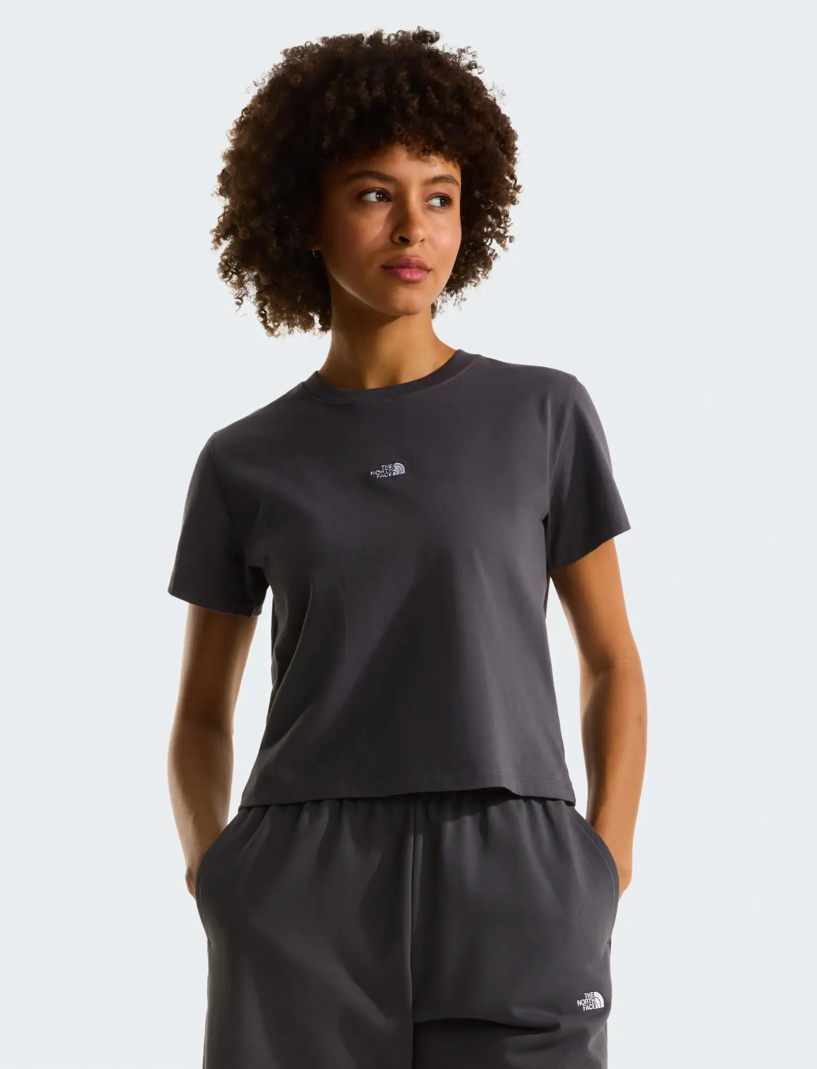 The North Face W Essential Regular Short Sleeve Cutie T, XS, Grey, Sports Overdele & T-shirts > Sport T-shirts, Dame