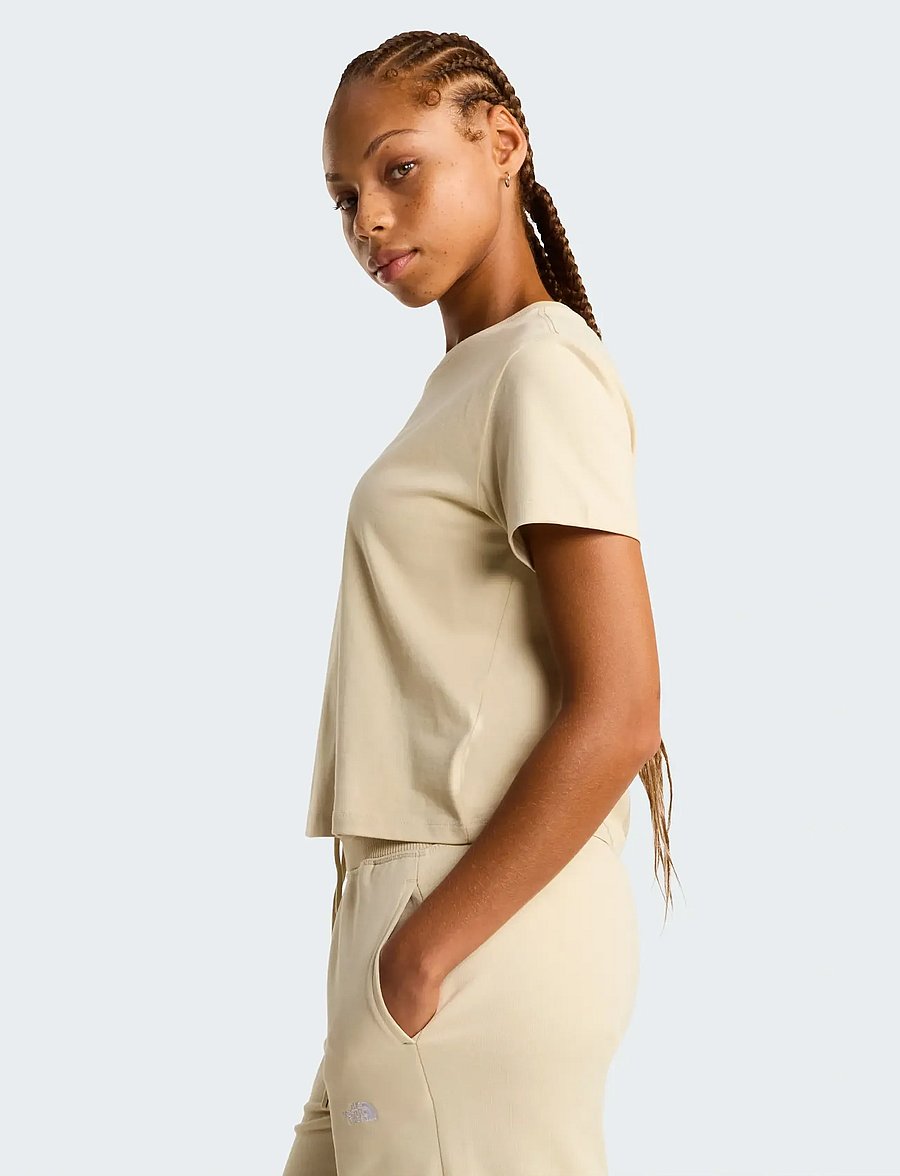 The North Face - W ESSENTIAL REGULAR SHORT SLEEVE CUTIE T - alussärgid ja t-särgid - desert stone - 4