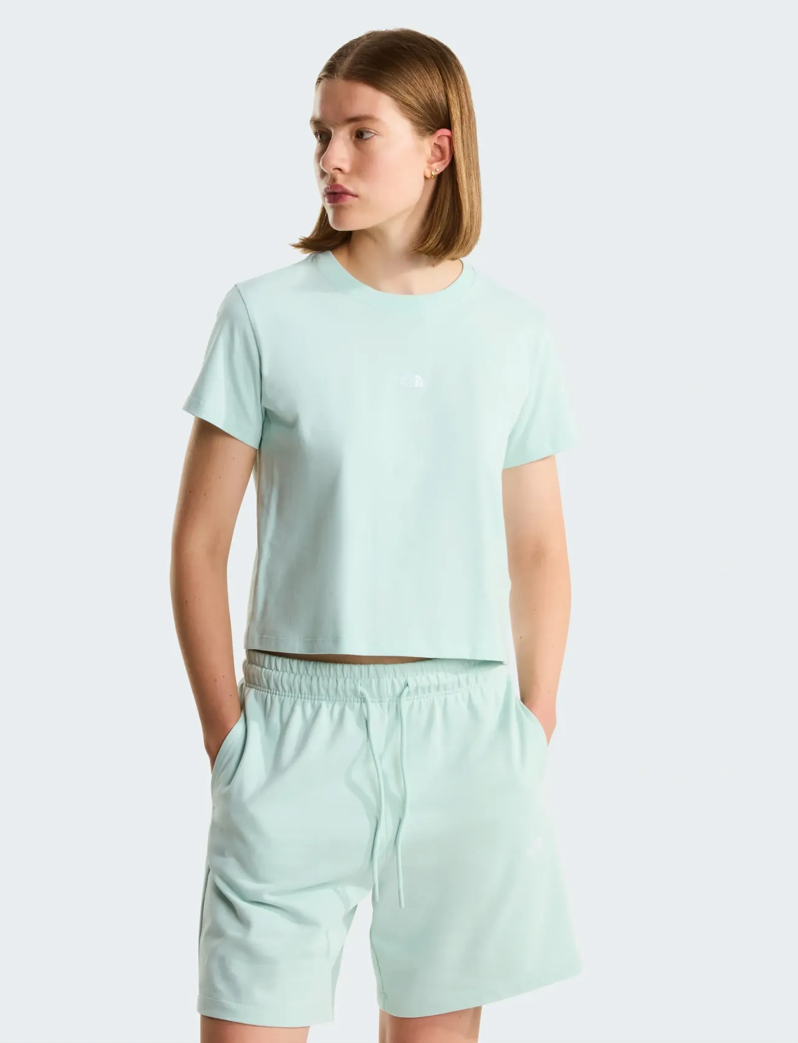 The North Face W Essential Regular Short Sleeve Cutie T, M, White, Sports Overdele & T-shirts > Sport T-shirts, Dame