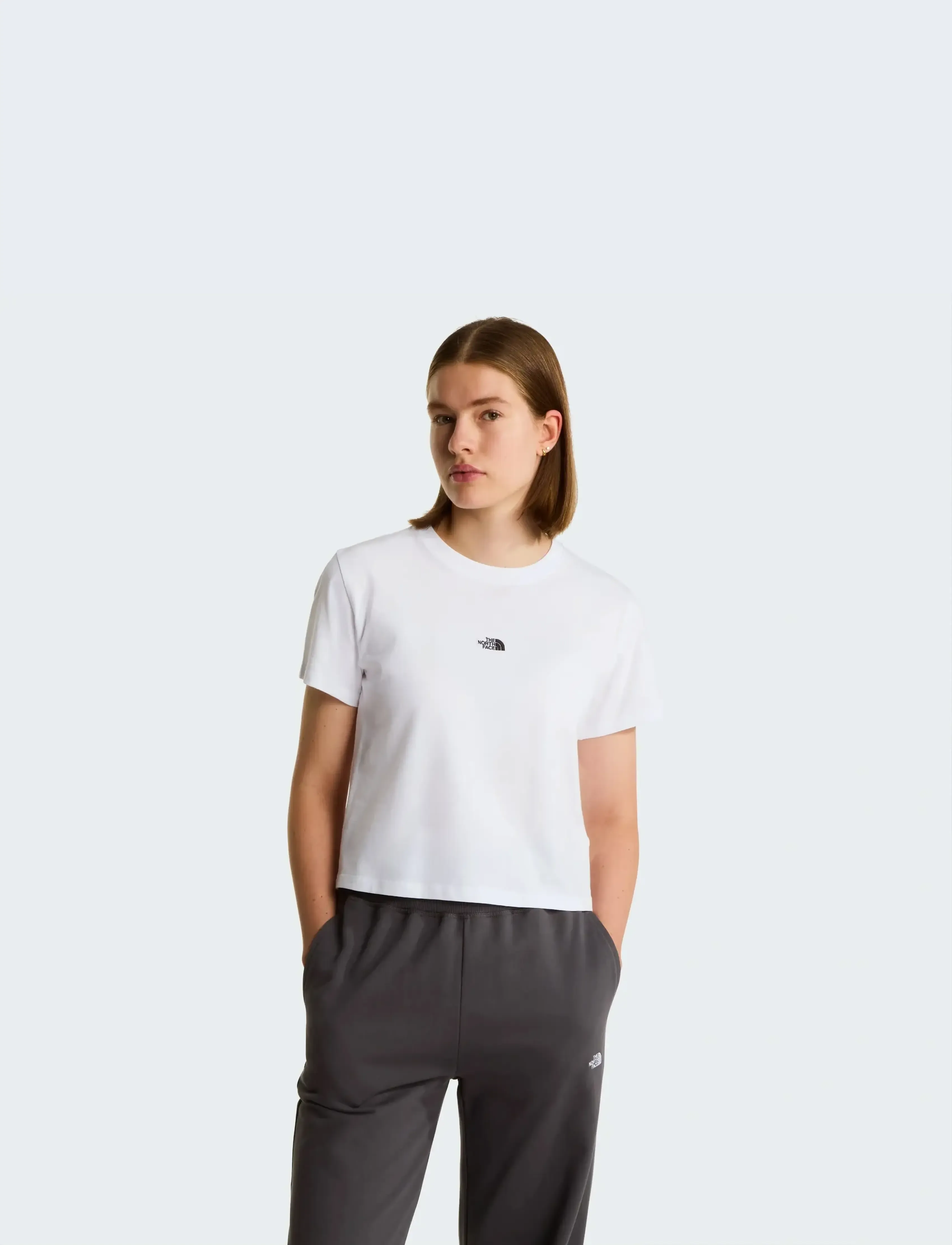 The North Face W Essential Regular Short Sleeve Cutie T, M, White, Sports Overdele & T-shirts > Sport T-shirts, Dame