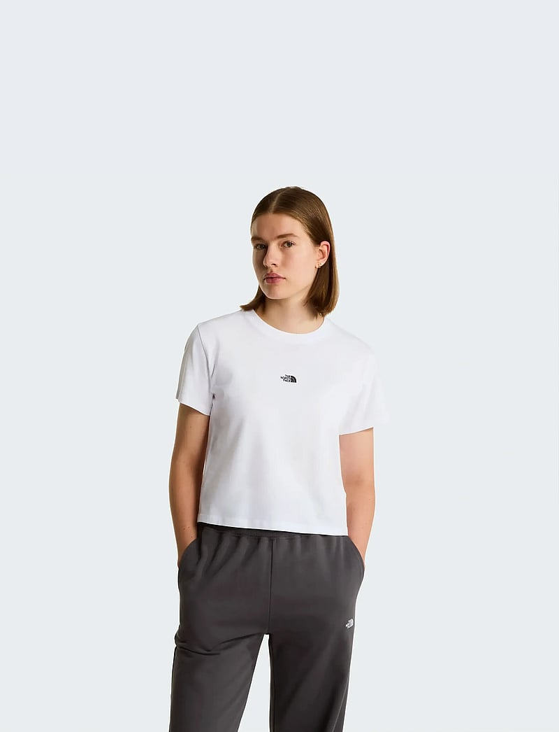 The North Face - W ESSENTIAL REGULAR SHORT SLEEVE CUTIE T - t-shirts - tnf white - 0