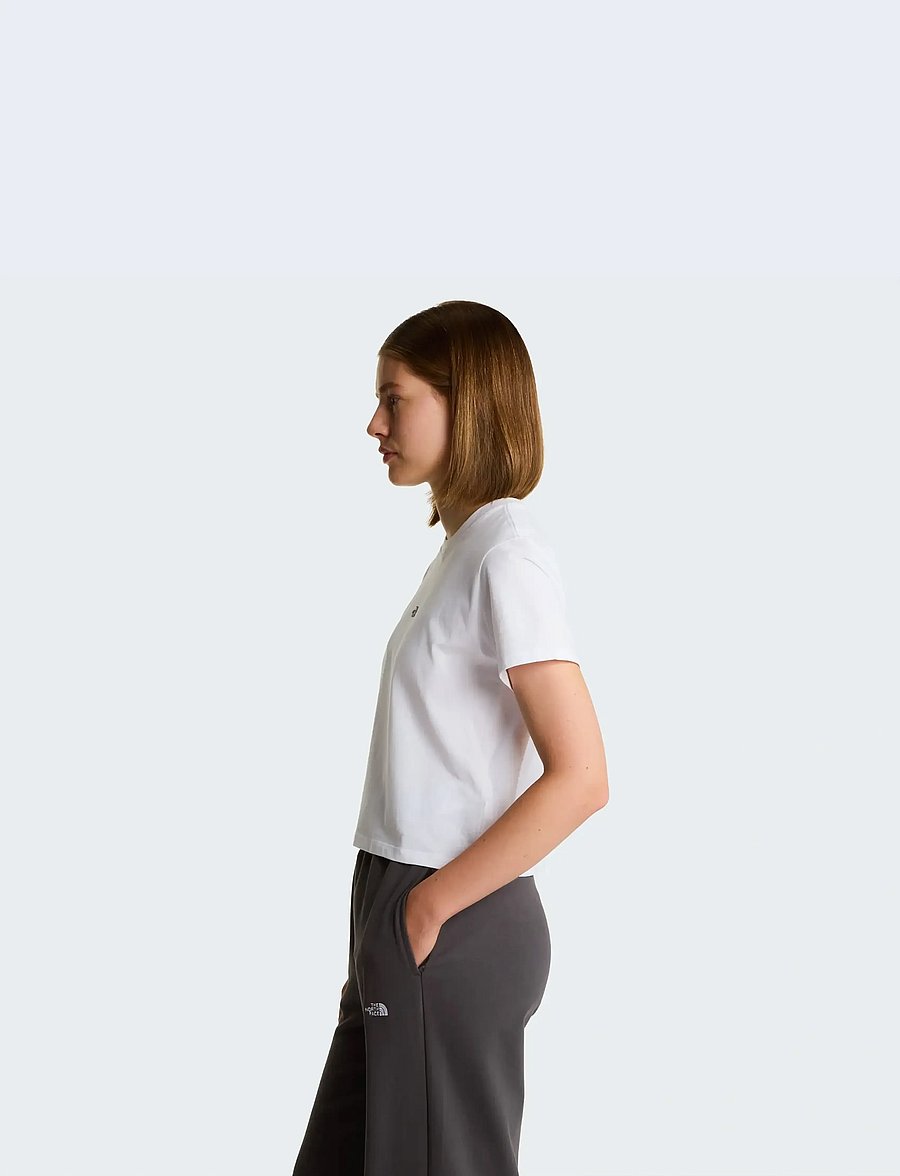 The North Face - W ESSENTIAL REGULAR SHORT SLEEVE CUTIE T - t-shirts - tnf white - 4