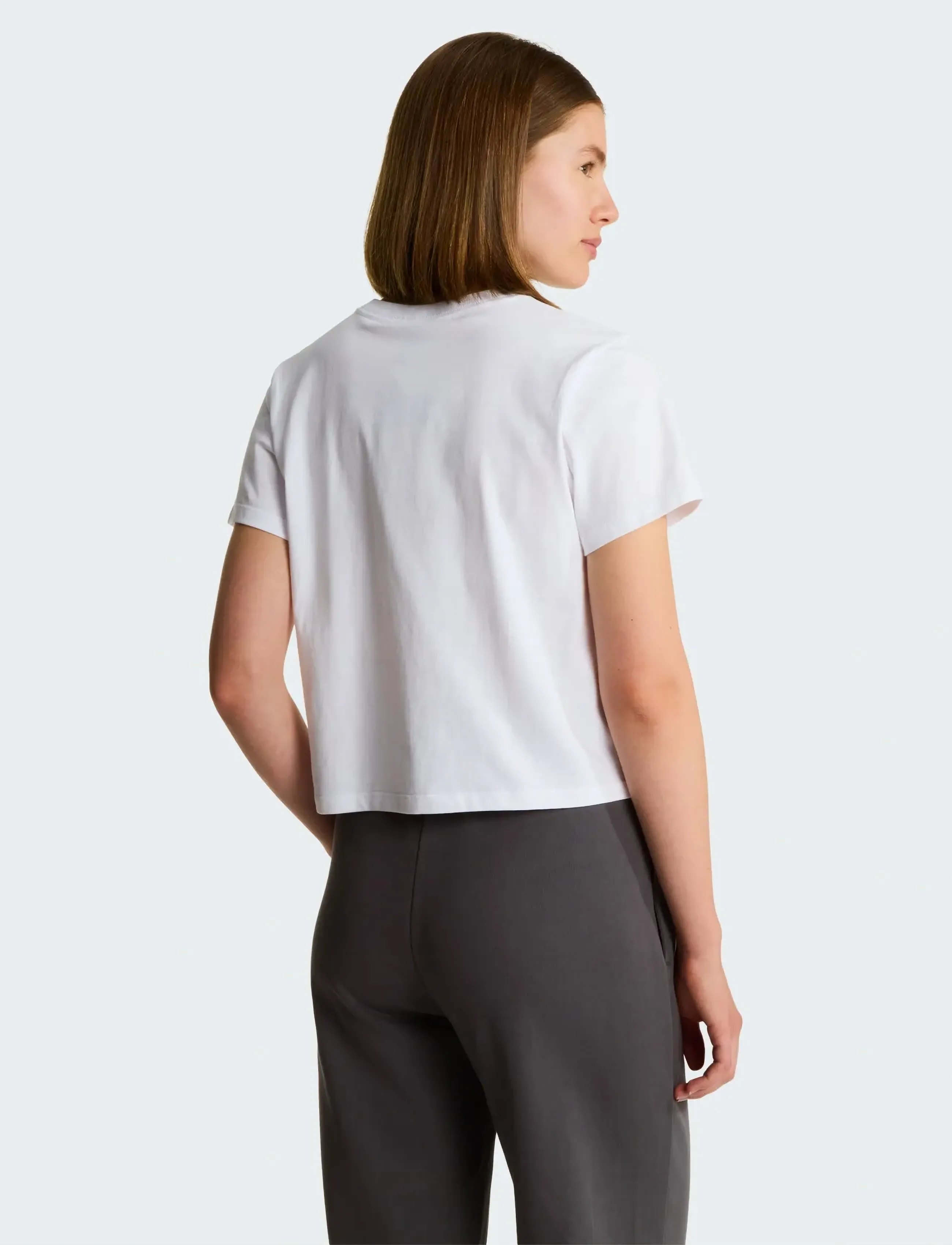 The North Face - W ESSENTIAL REGULAR SHORT SLEEVE CUTIE T - t-shirts - tnf white - 5