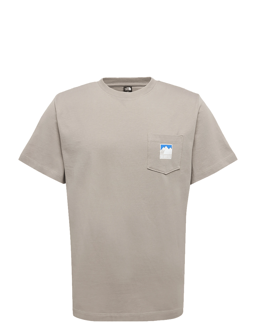 The North Face - M MOUNTAIN LOGO RLX SS TEE-GRAPHIC - t-shirts - stone slab - 1