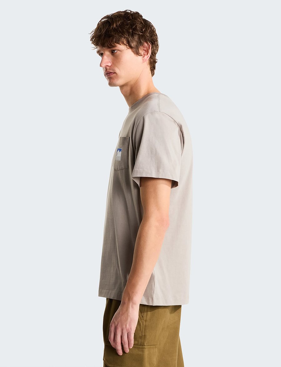 The North Face - M MOUNTAIN LOGO RLX SS TEE-GRAPHIC - t-shirts - stone slab - 4