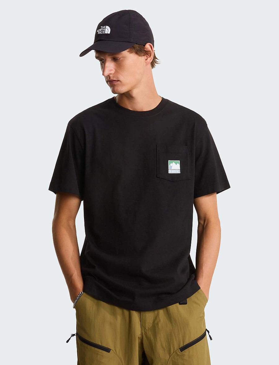 The North Face - M MOUNTAIN LOGO RLX SS TEE-GRAPHIC - alussärgid ja t-särgid - tnf black - 0